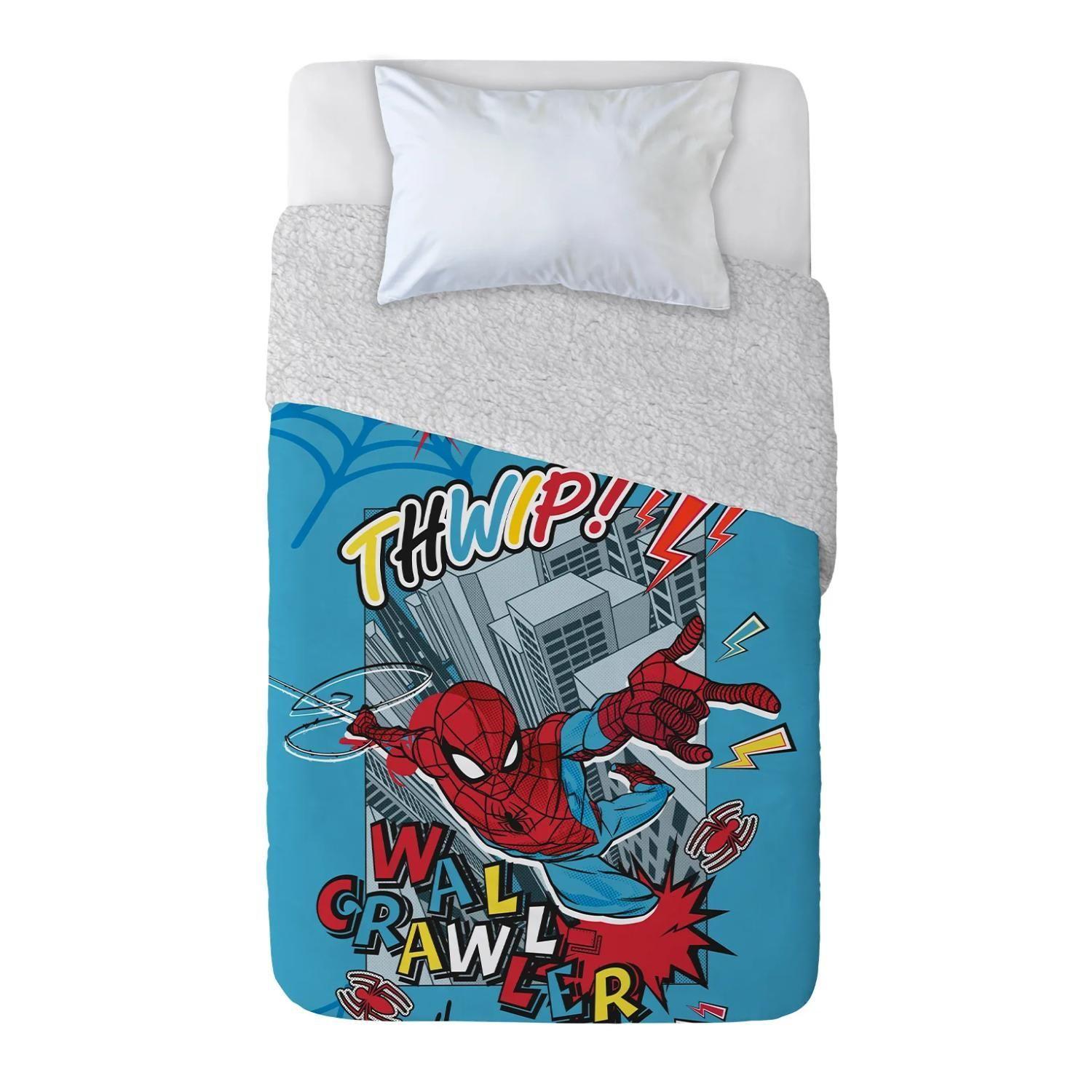 Frazada De Polar 150x200cm Infantil SpiderMan Mashini-2