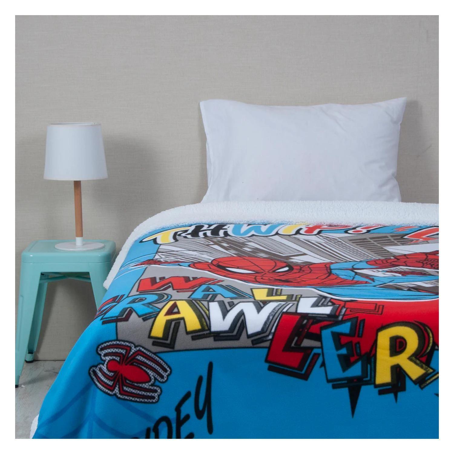 Frazada De Polar 150x200cm Infantil SpiderMan Mashini-3