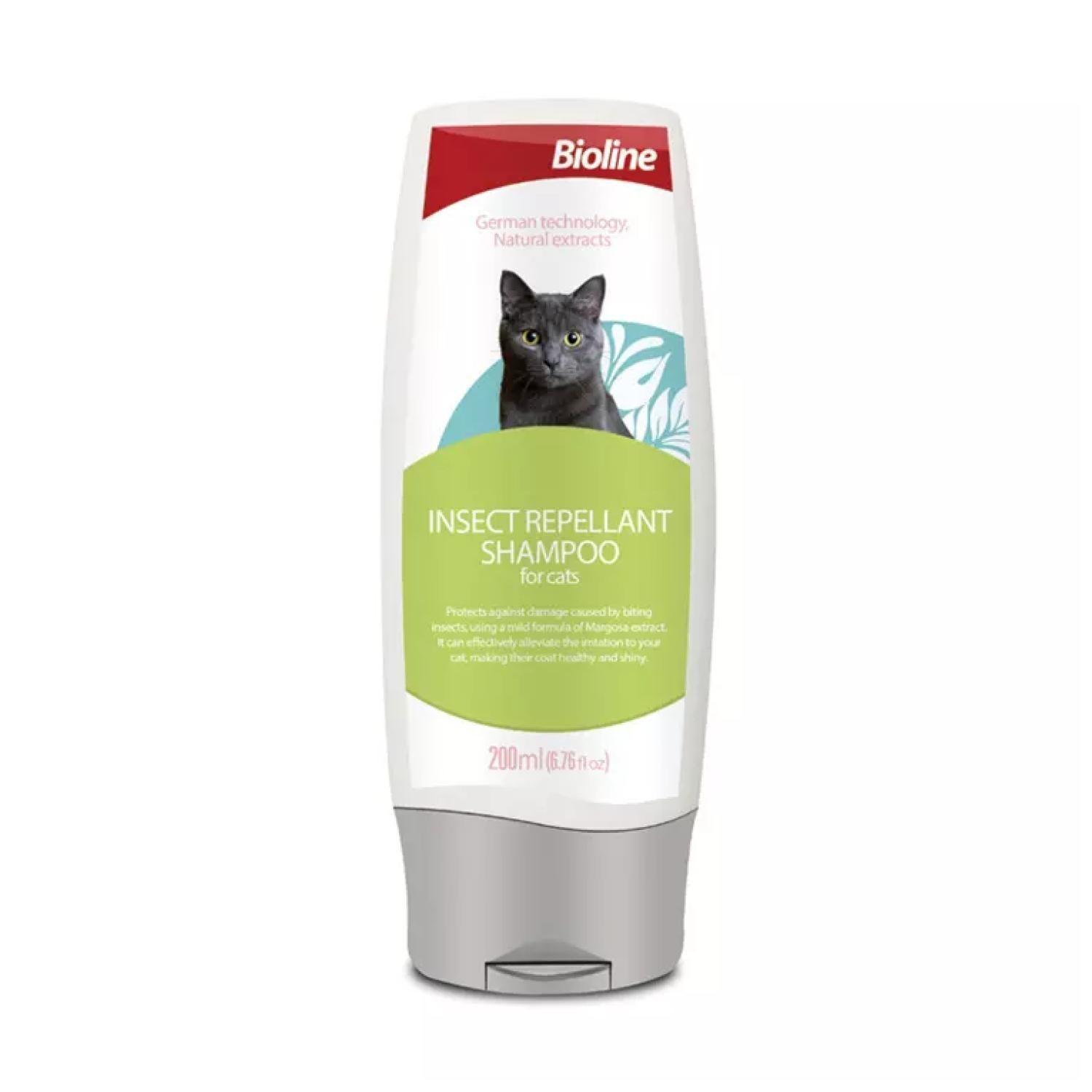 Shampoo Repelente De Insectos Para Gatos 200ml Bioline-0