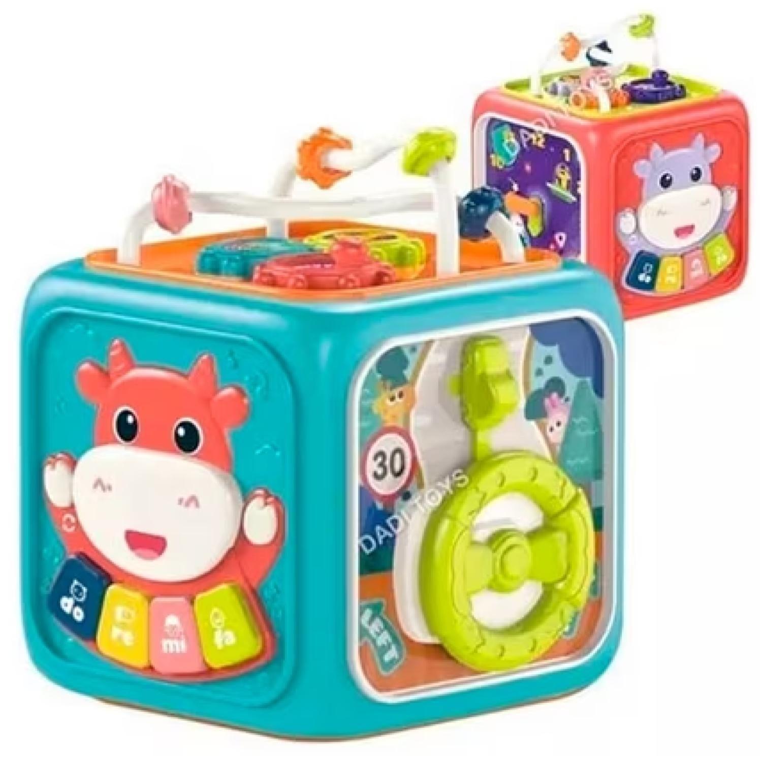 Juguete Cubo Didactico 6 En 1 Con Sonidos Estimulantes-2