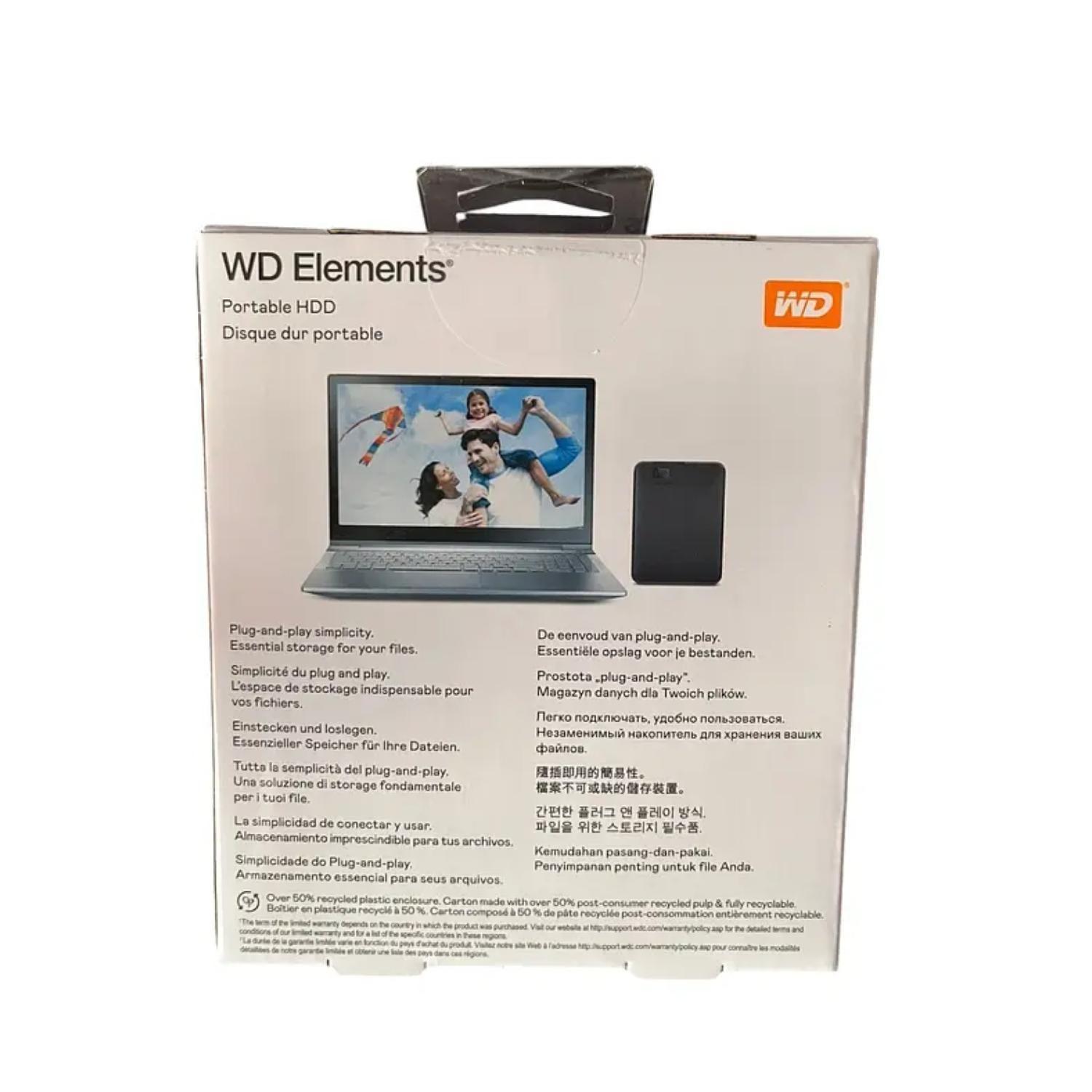 Disco Duro Externo 2TB USB 3.0 WDBU6Y0020BBK-WESN WD-4