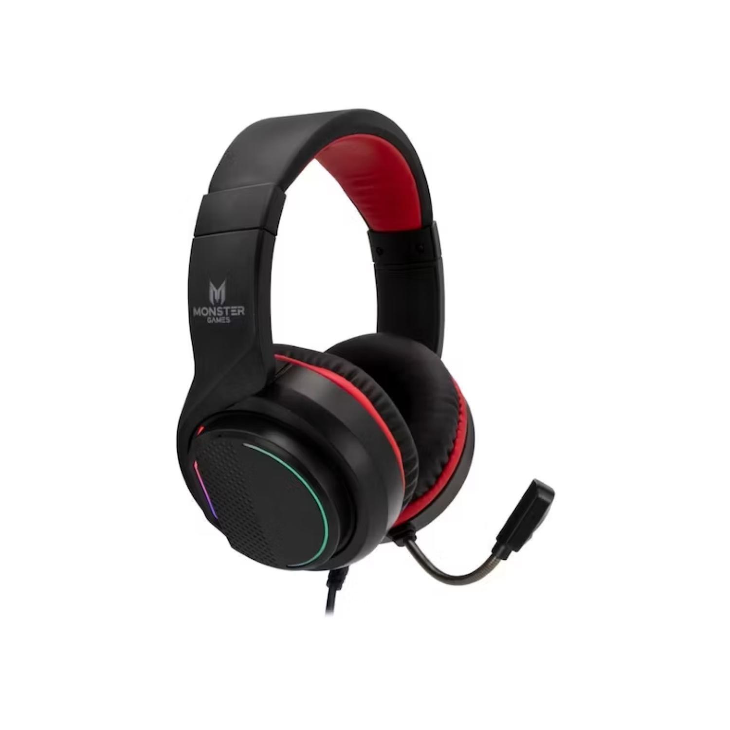 Audifonos Gamer Jack 3.5 USB RGB PS4 PC Snap Monster Games-2