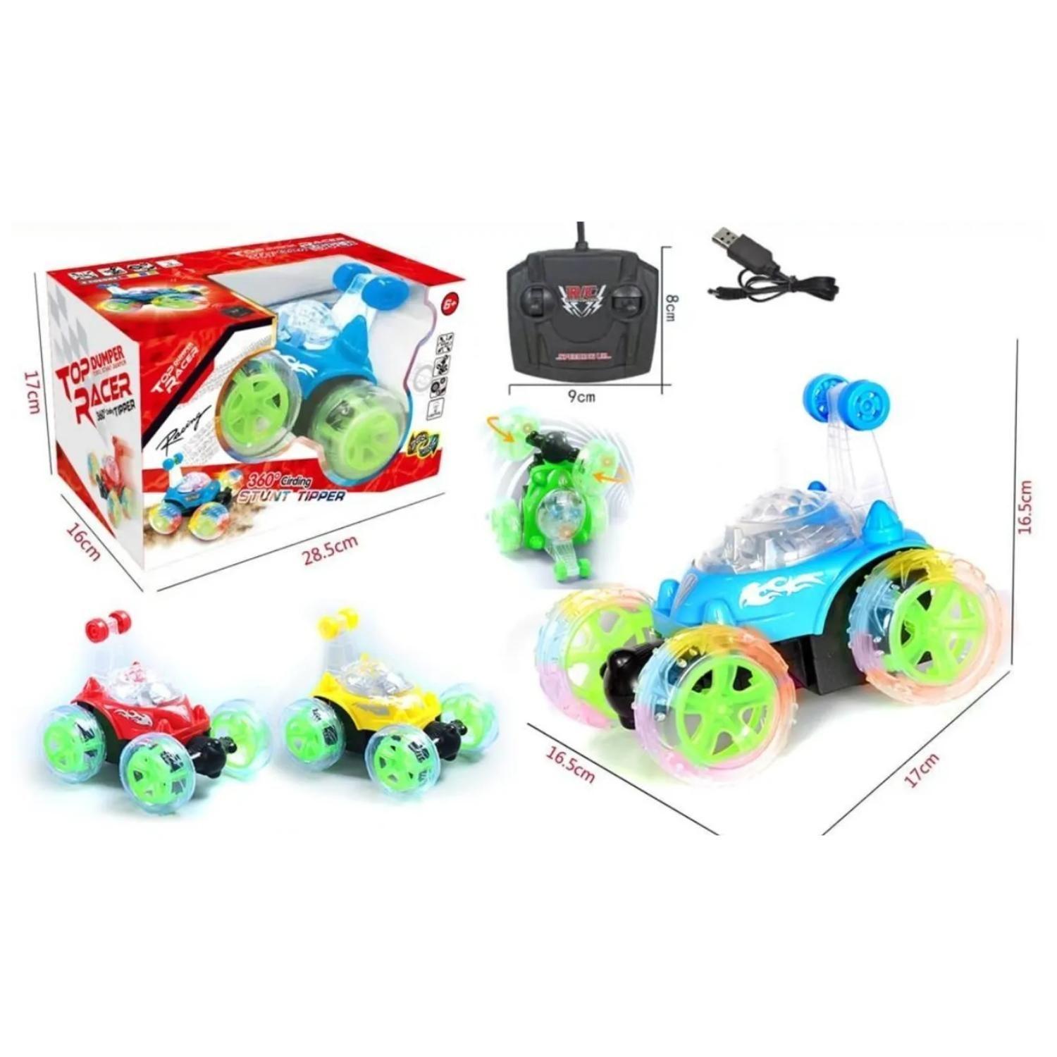Juguete Auto Loco A Control Remoto Giros 360° Infantil-3