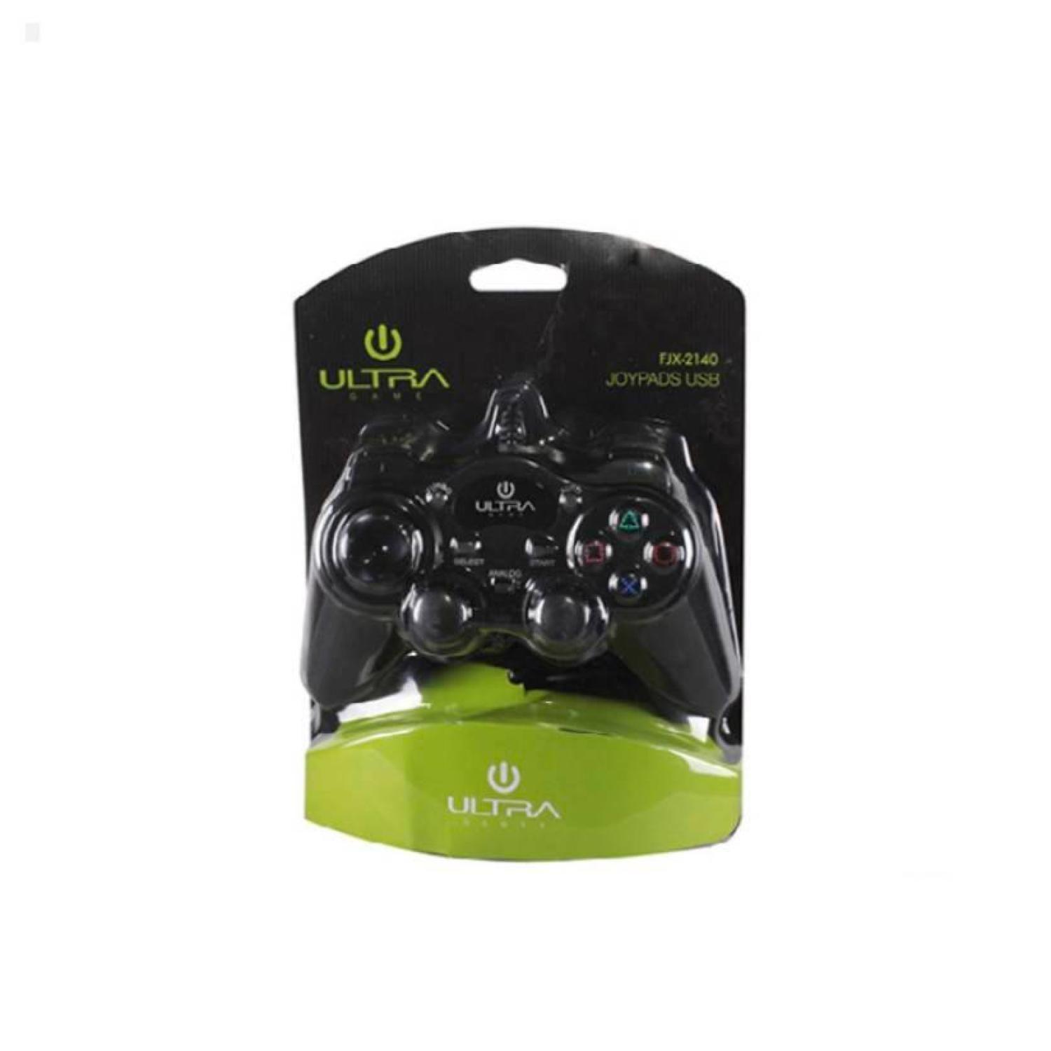 Joystick Alambrico USB Para PC Y Notebook Negro Ultra-2