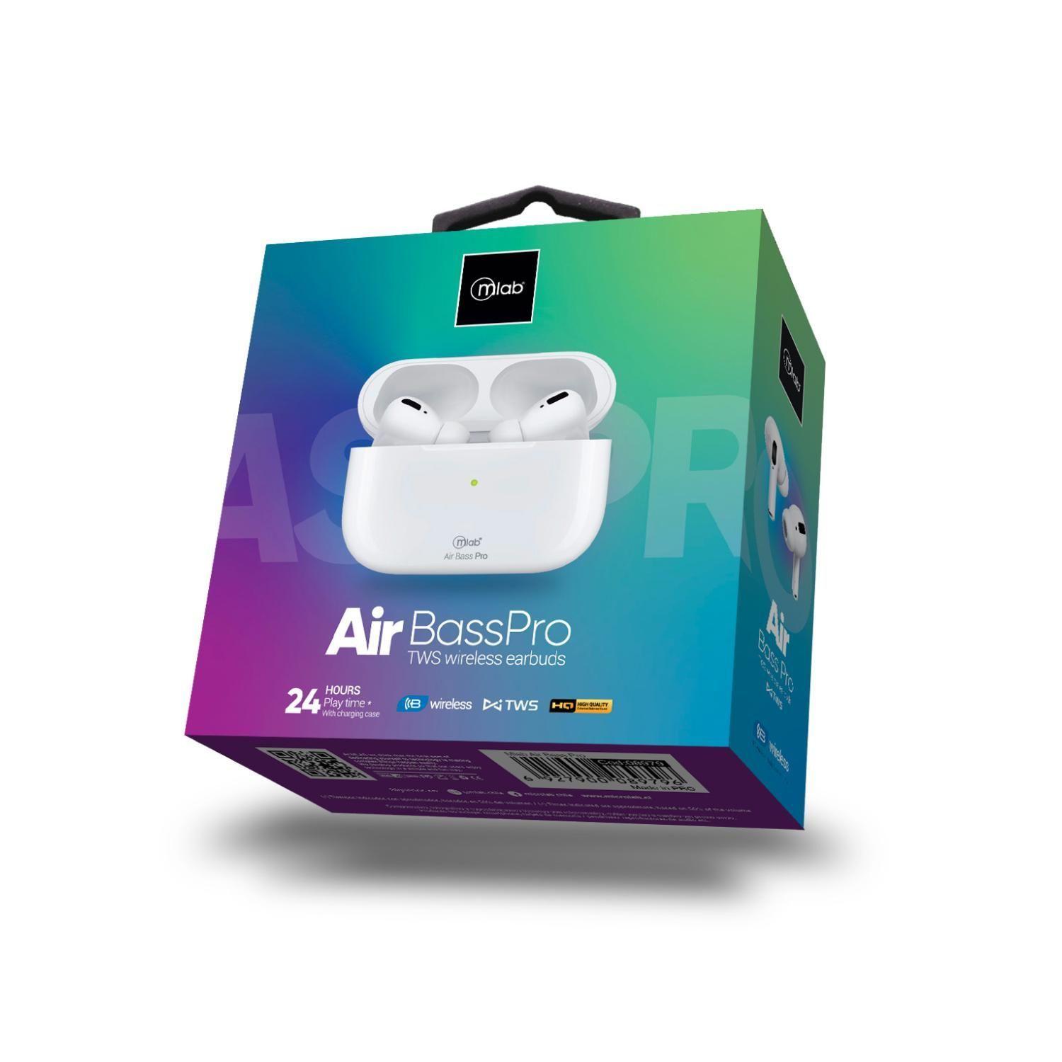 Audifonos Bluetooth TWS InEar Blanco Air Bass Pro 8979-6