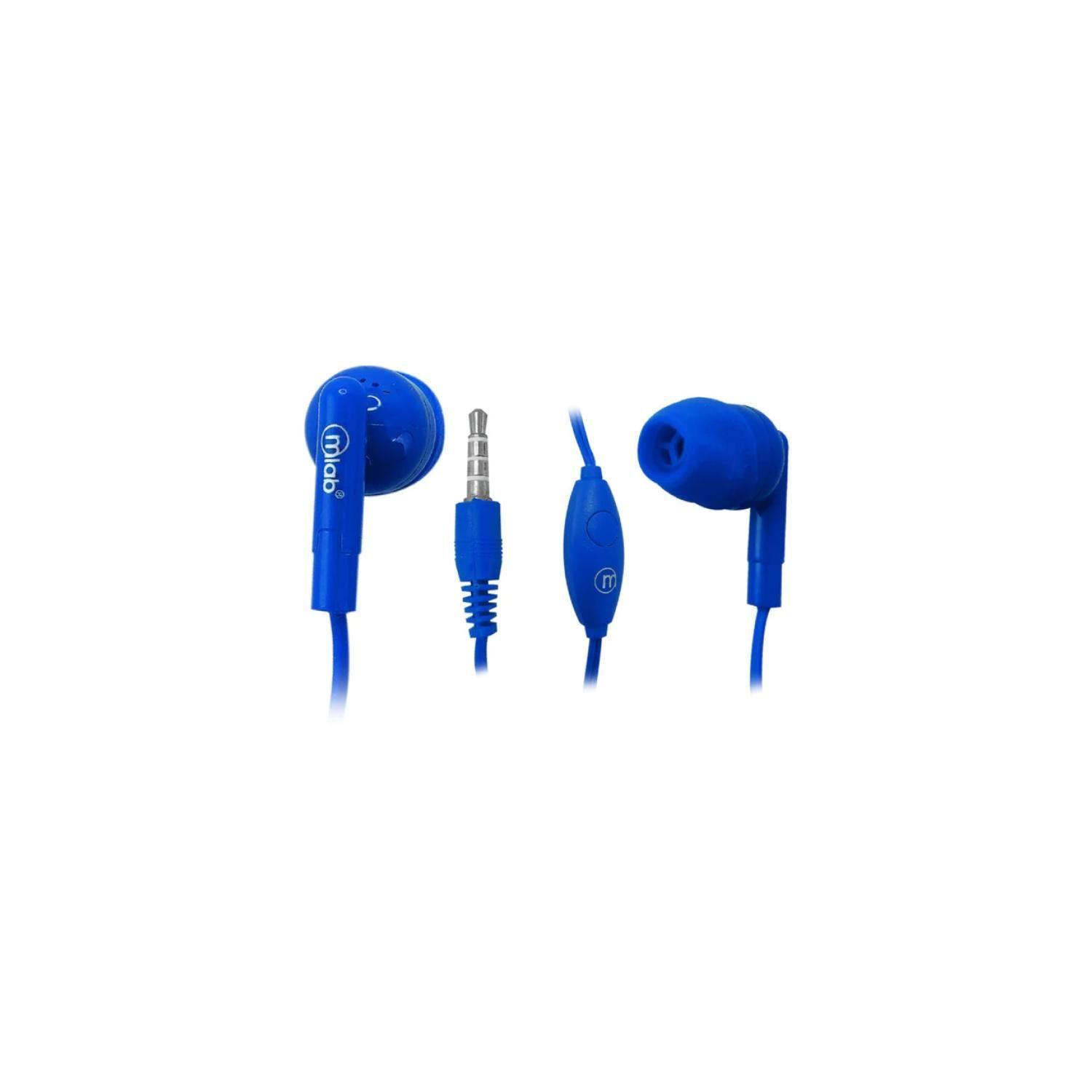 Audifonos Manos Libres Jack 3.5 In Ear Azul Gummy -2