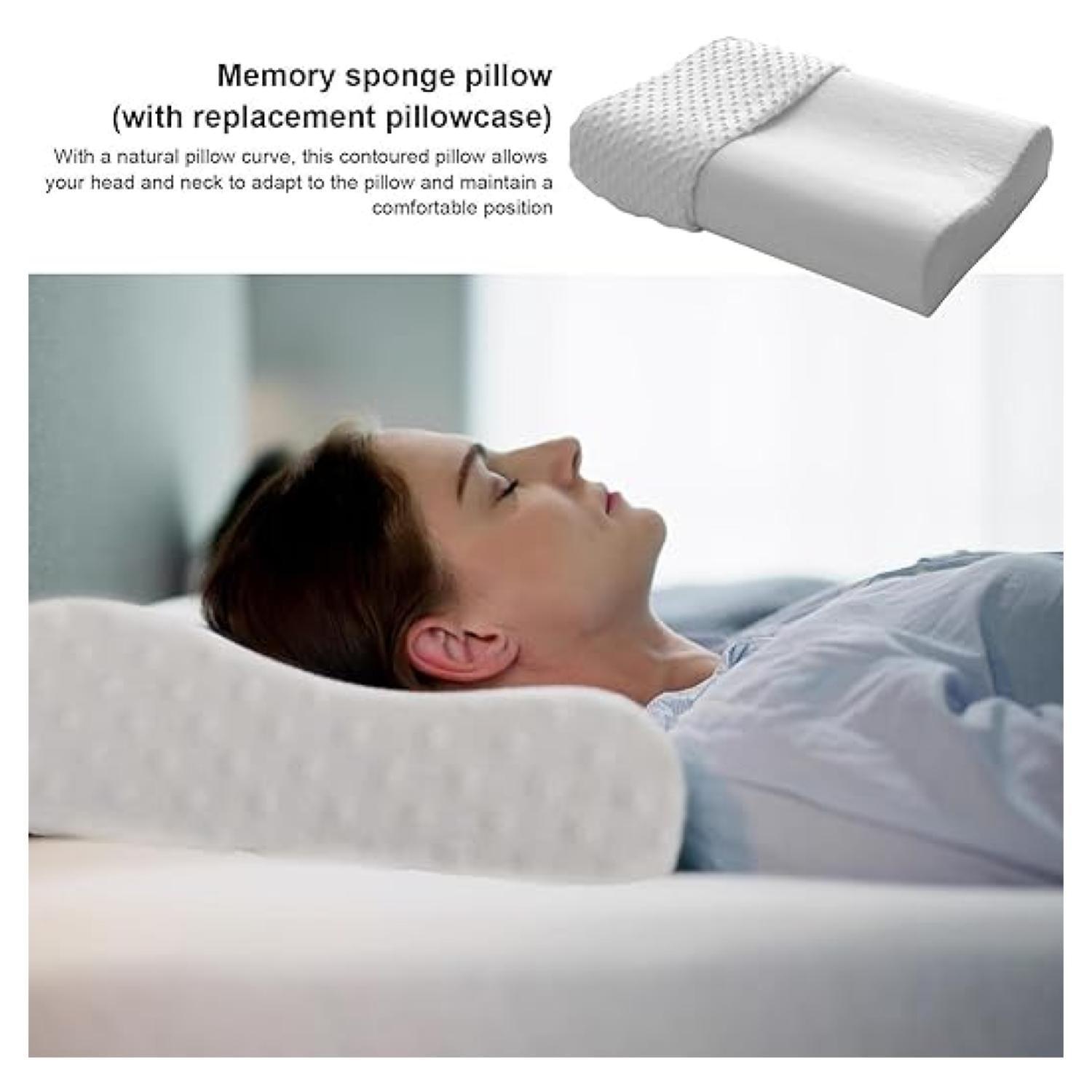 Almohada Ortopedica Viscoelasticada Comoda 30x50x10cm-2