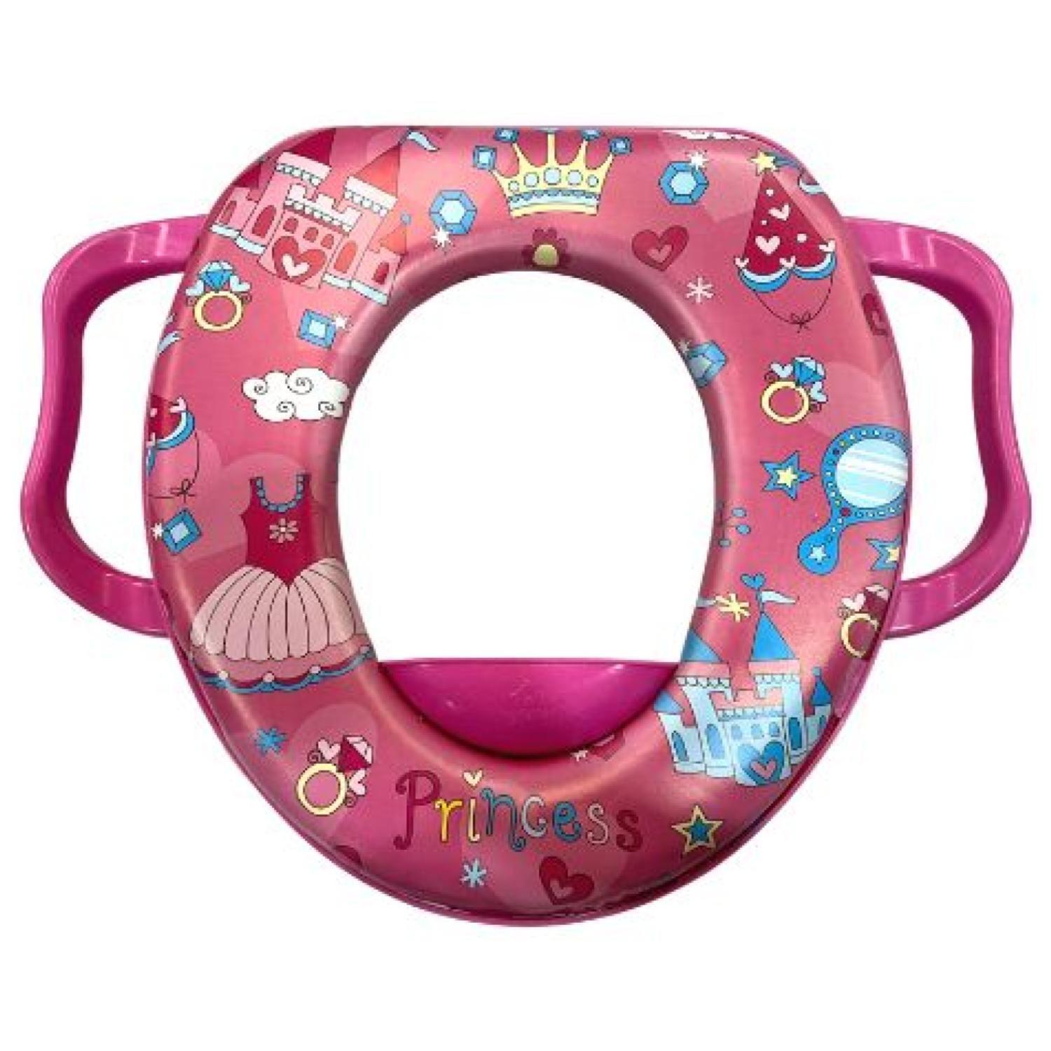 Asiento De Baño Infantil Rosado Infantil 29x26x7cm-0