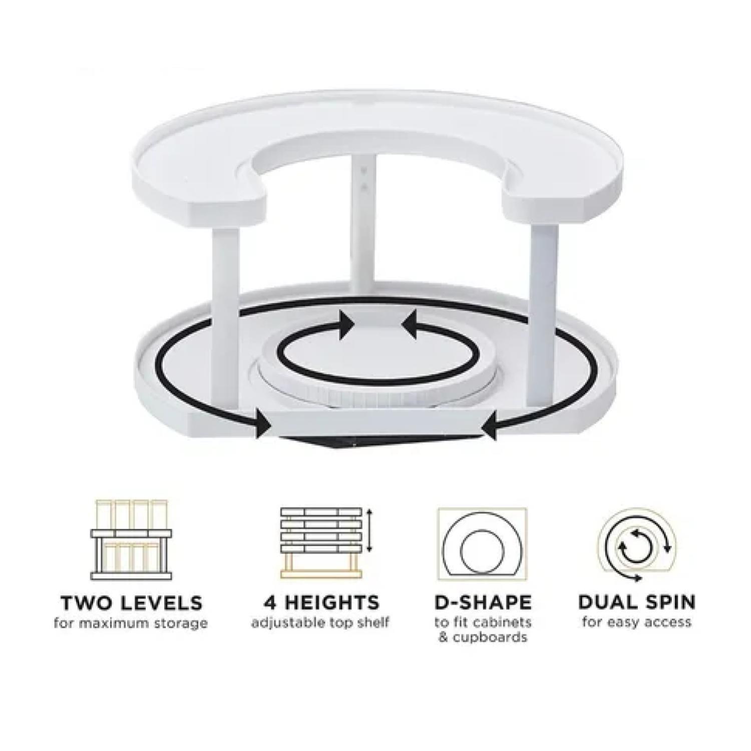 Organizador Giratorio Para Especias Y Condimentos De Cocina-2