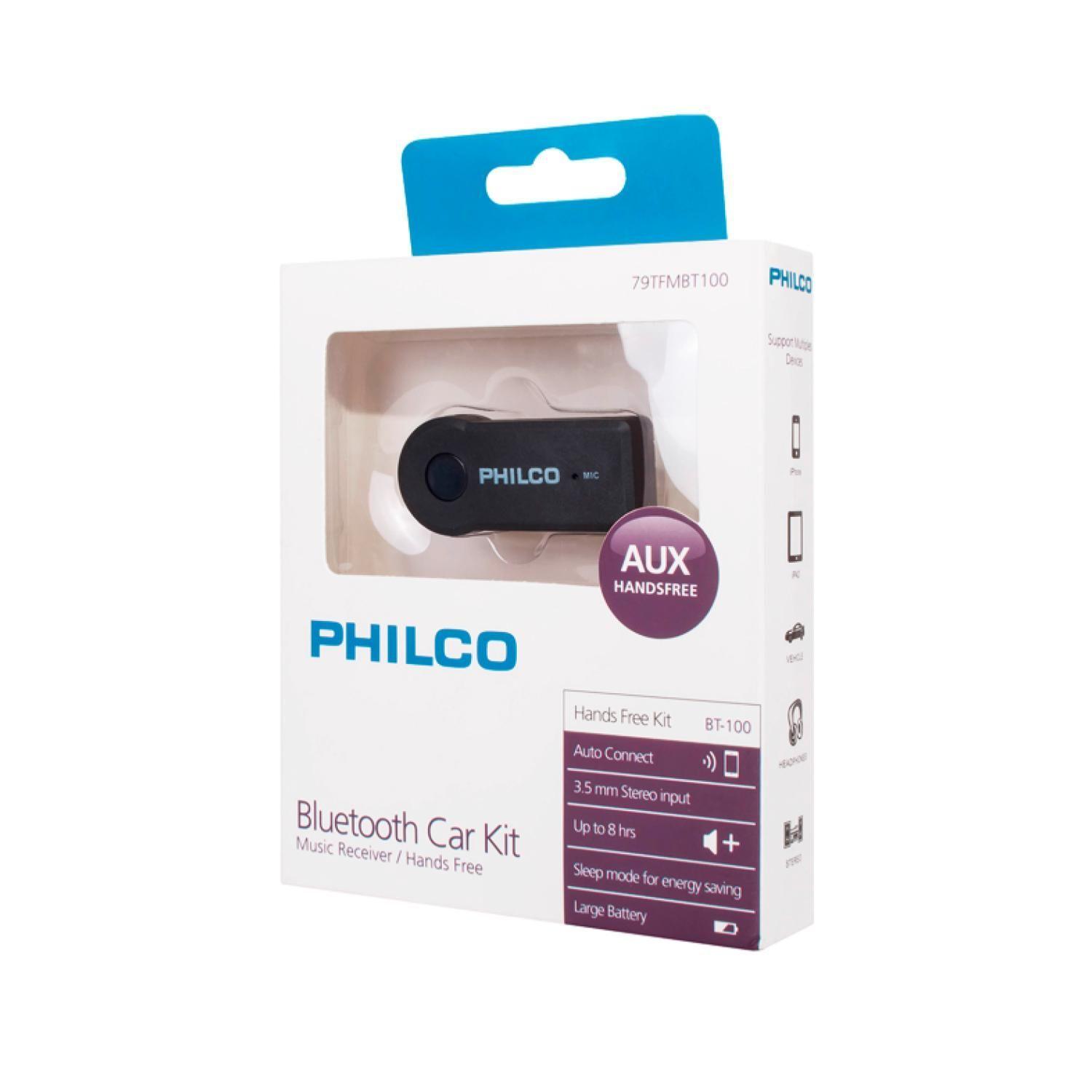 Transmisor Bluetooth Fm Jack 3.5 Recargable BT100 Philco-2