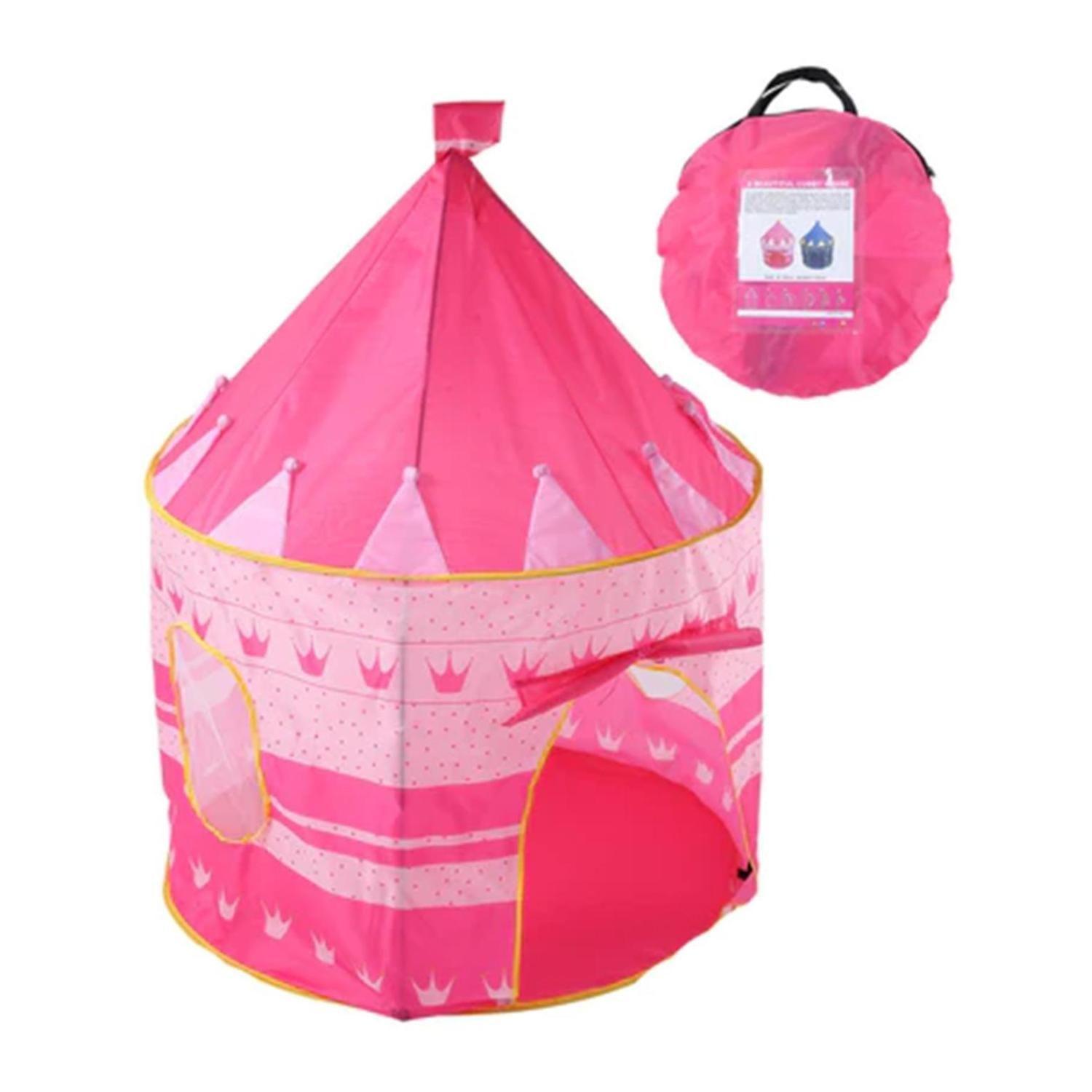 Juguete Carpa Castillo Princesas 135x105cm Rosado Infantil-1