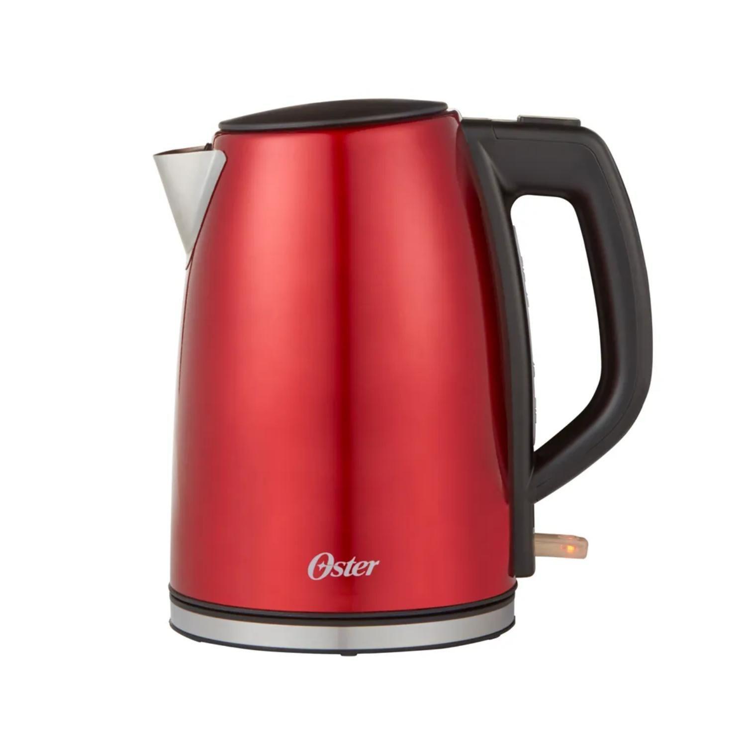 Hervidor Electrico 1700ml Acero Inoxidable Rojo Oster-0