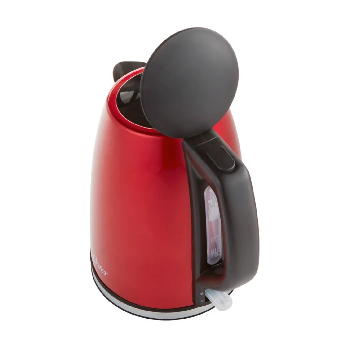 Hervidor Electrico 1700ml Acero Inoxidable Rojo Oster-2