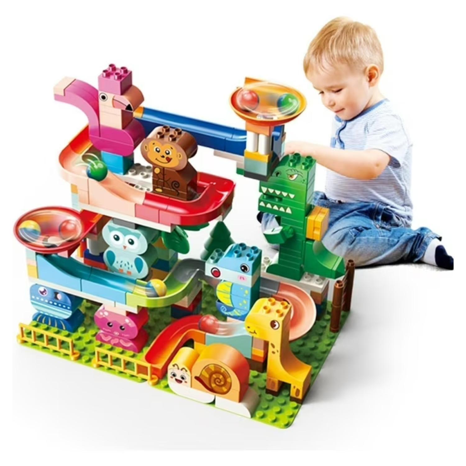 Juguete Bloques De Construccion Didacticos Toboganes Infantil-3