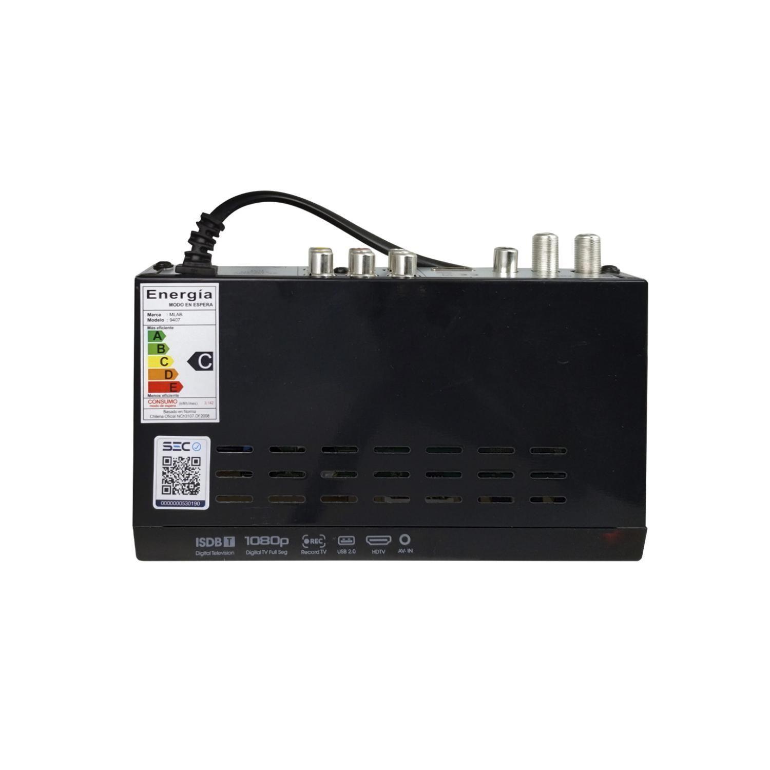 Decodificador De Señal TV Digital HD 1080P Isdb-t 9407-2