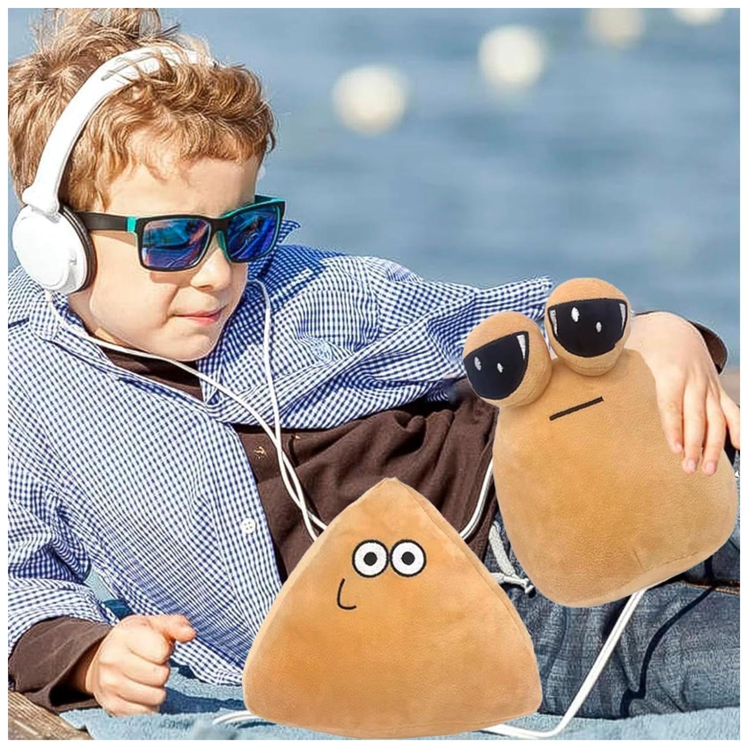 Juguete Pack 2 Peluches Mi Mascota Alien Pou 20cm Beige Infantil-7