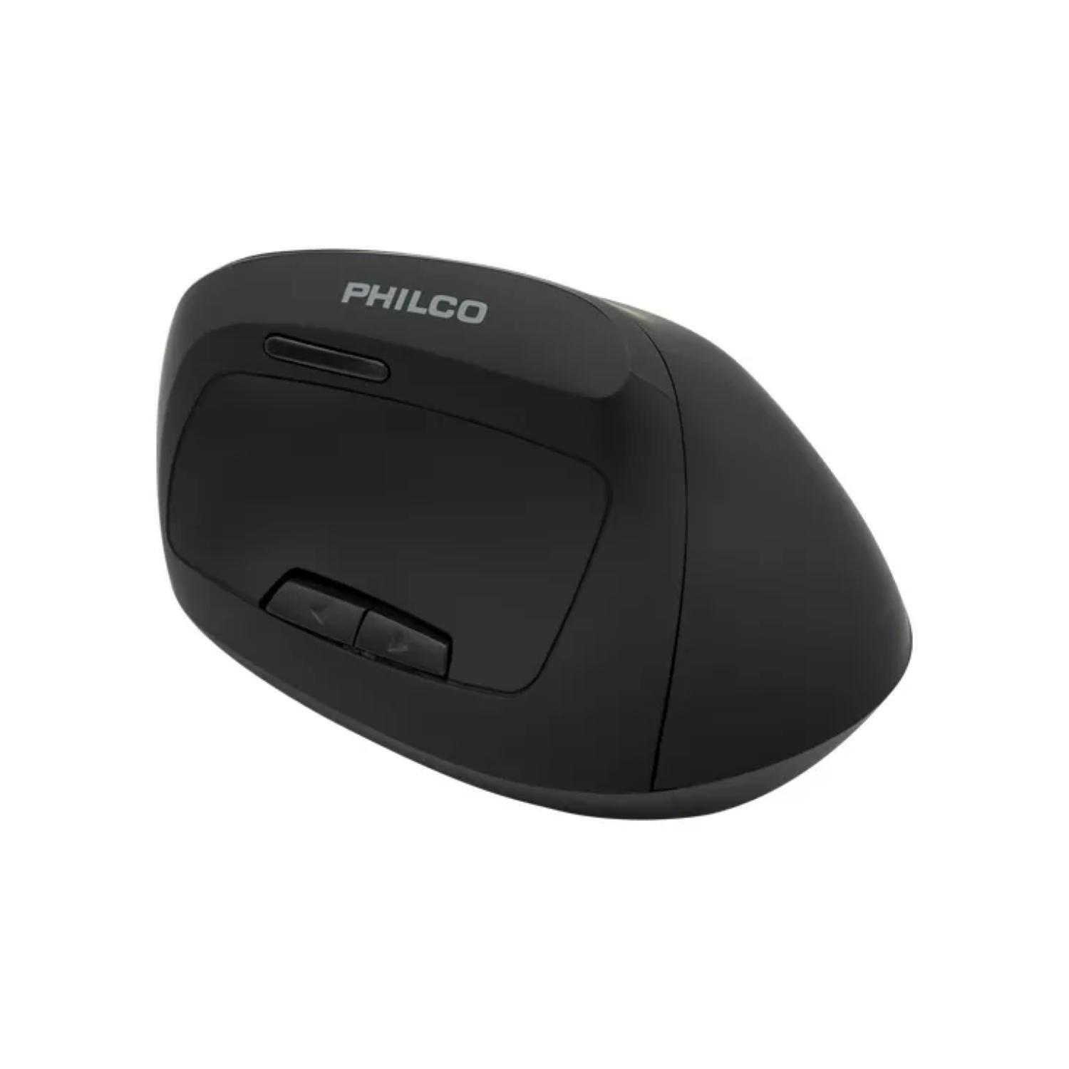 Mouse Inalambrico USB Vertical 6B 1600DPI Negro Philco Pro-3
