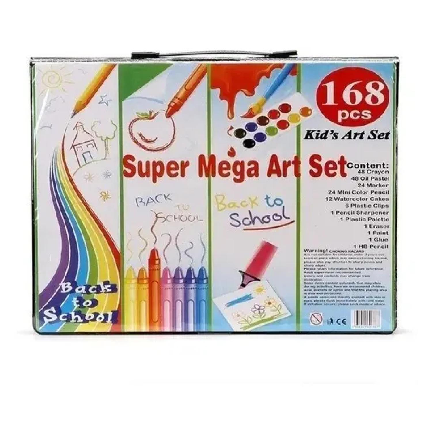 Set 168 Lapices Para Colorear Con Maleta Azul Infantil-2