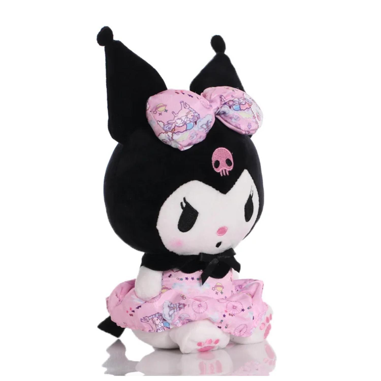 Juguete Pack 6 Peluches Llaveros Kuromi 13cm Infantiles-2