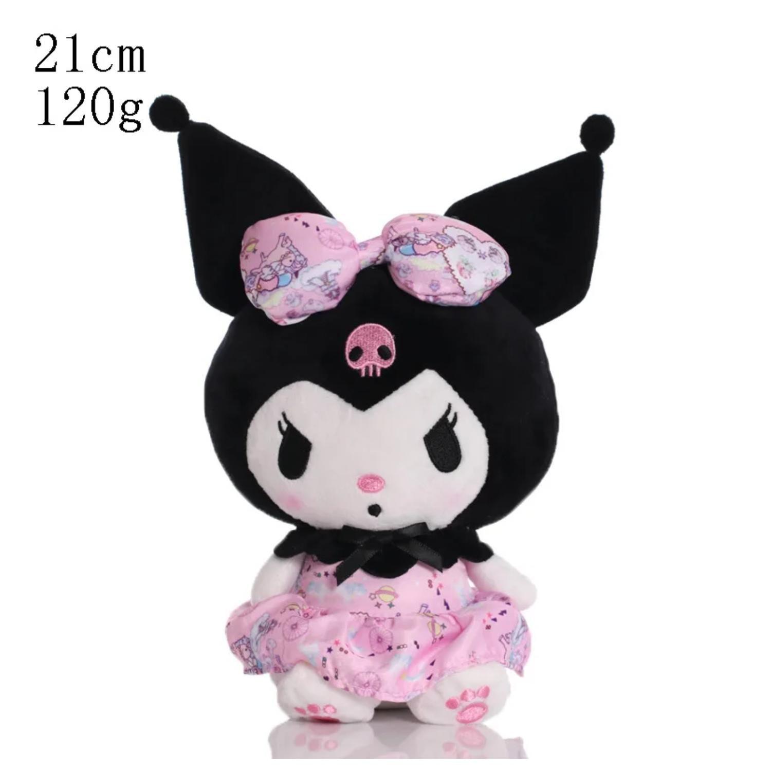 Juguete Pack 6 Peluches Llaveros Kuromi 13cm Infantiles-3