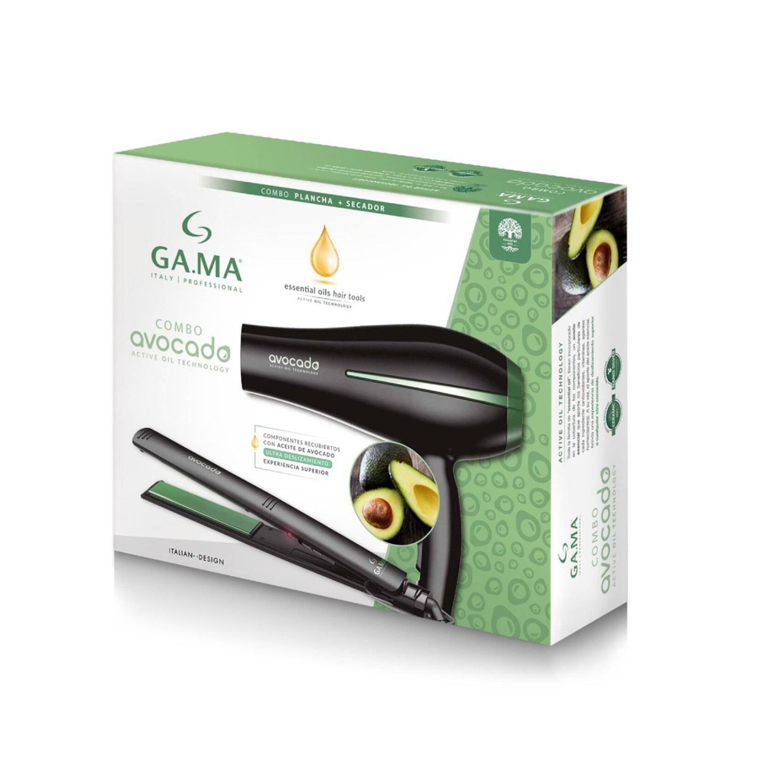 Pack Plancha Alisador + Secador De Pelo Avocado Gama-3