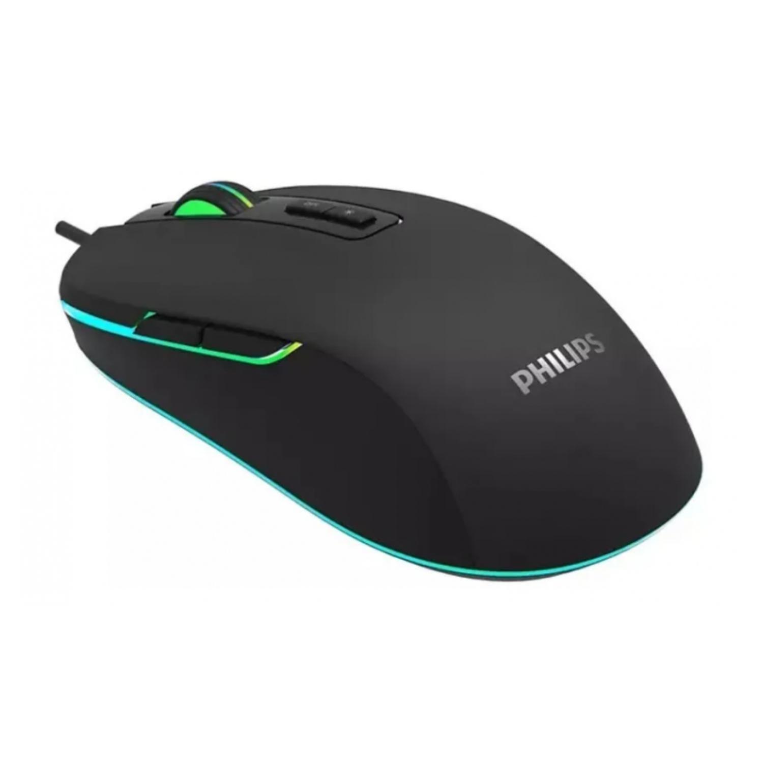 Mouse Gamer USB 7 Botones 3600DPI RGB SPK9414 Philips-2
