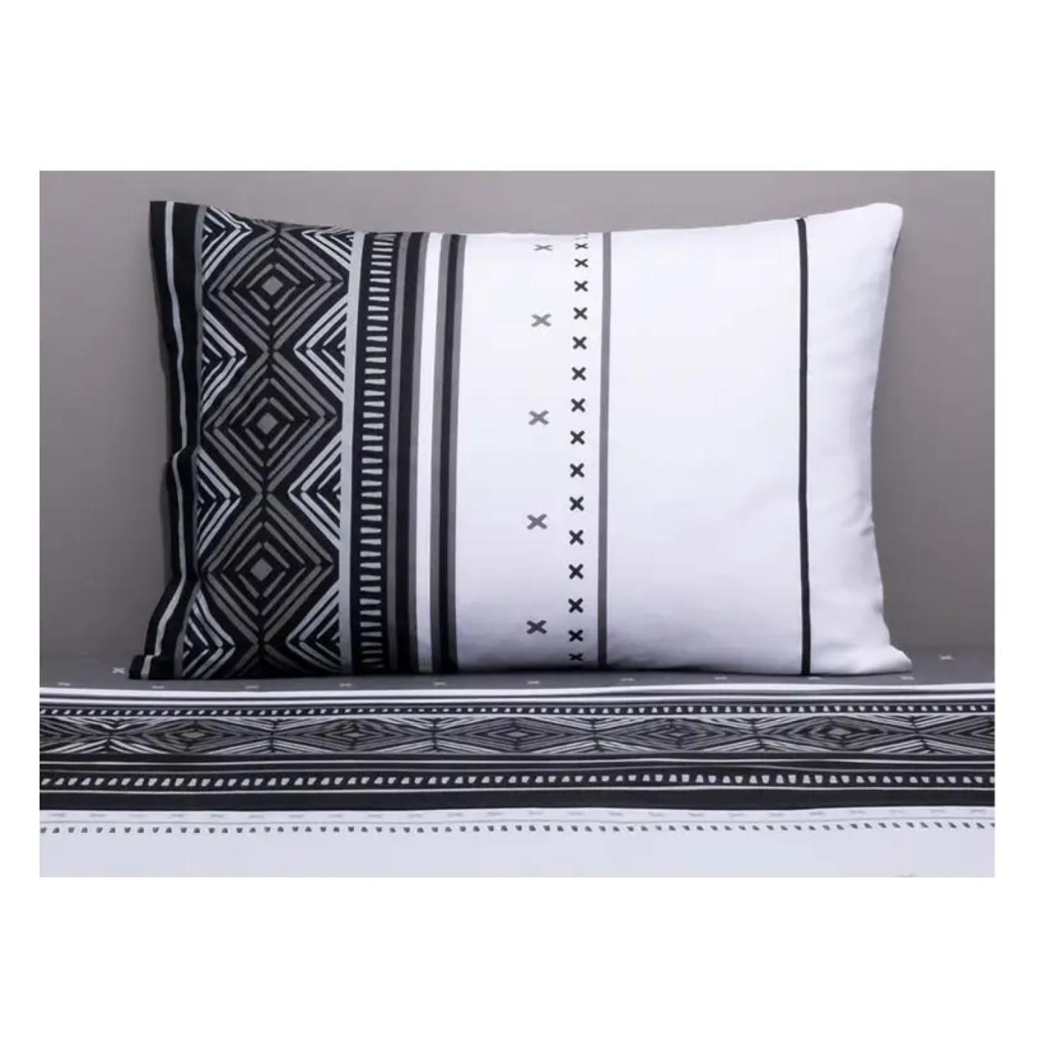 Juego De Sabanas 2.5 Plazas King 144 Hilos Gris American Family Cannon-1