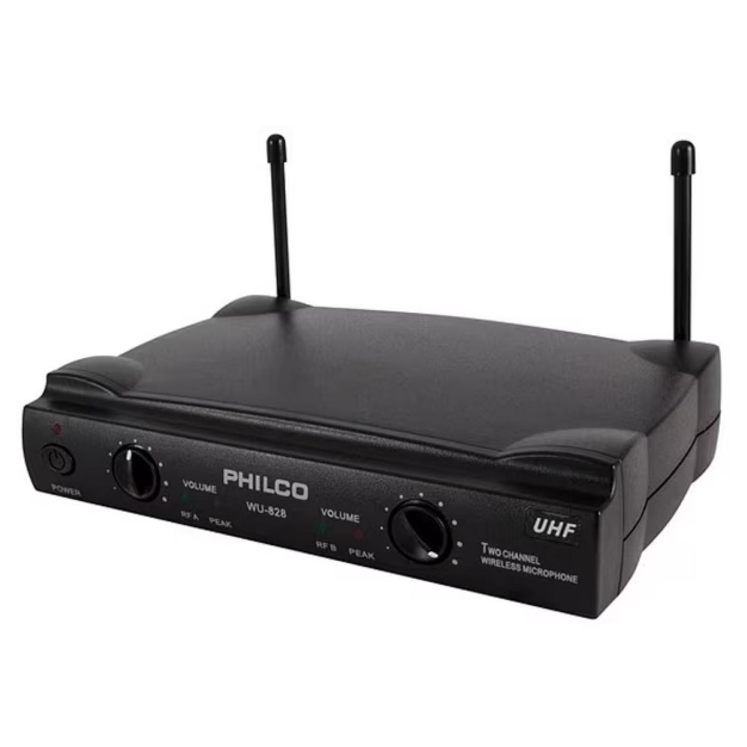 Pack 2 Microfonos Inalambricos UHF 2 Canales WU828-2