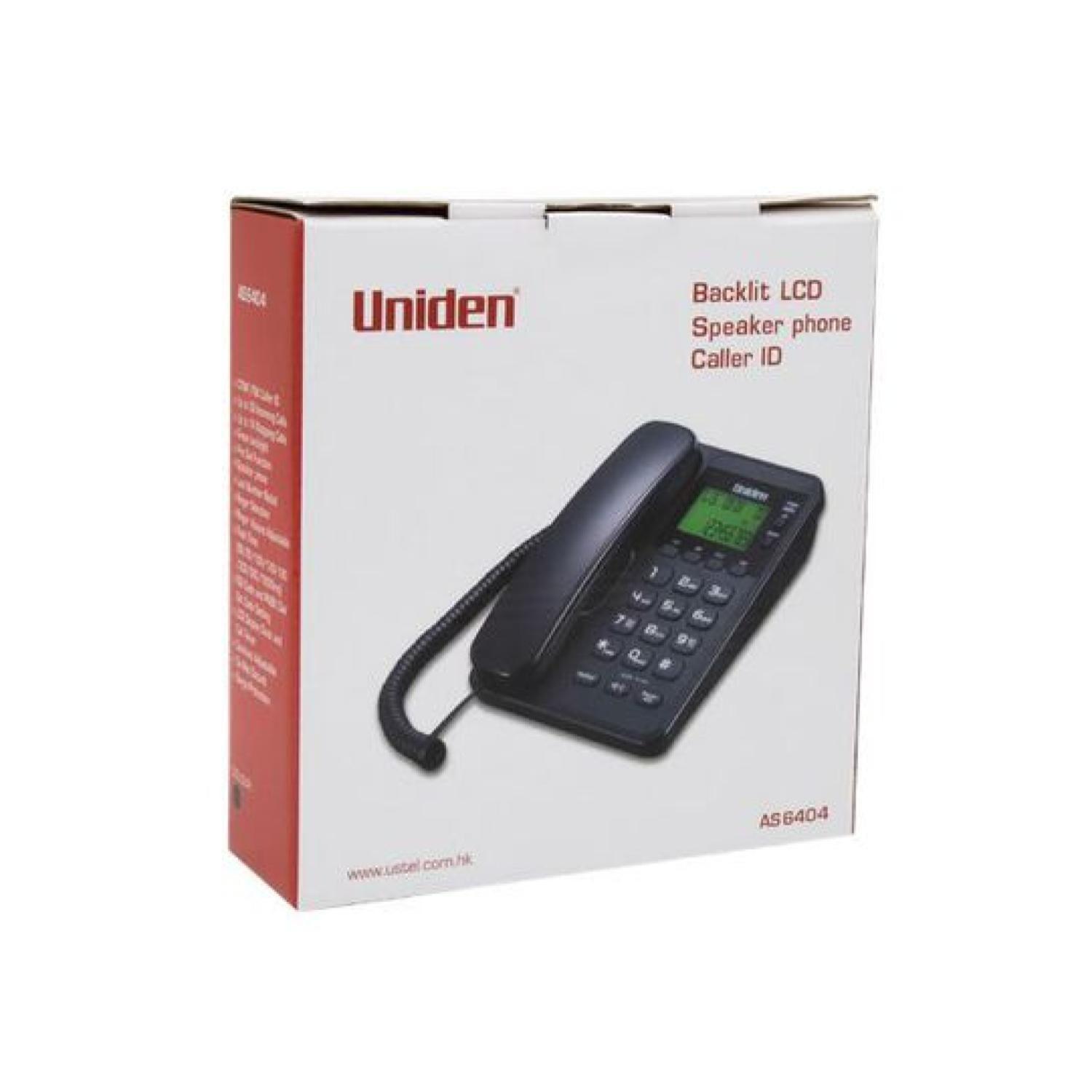 Telefono Sobremesa Manos Libres Botones Grandes Negro Uniden-3