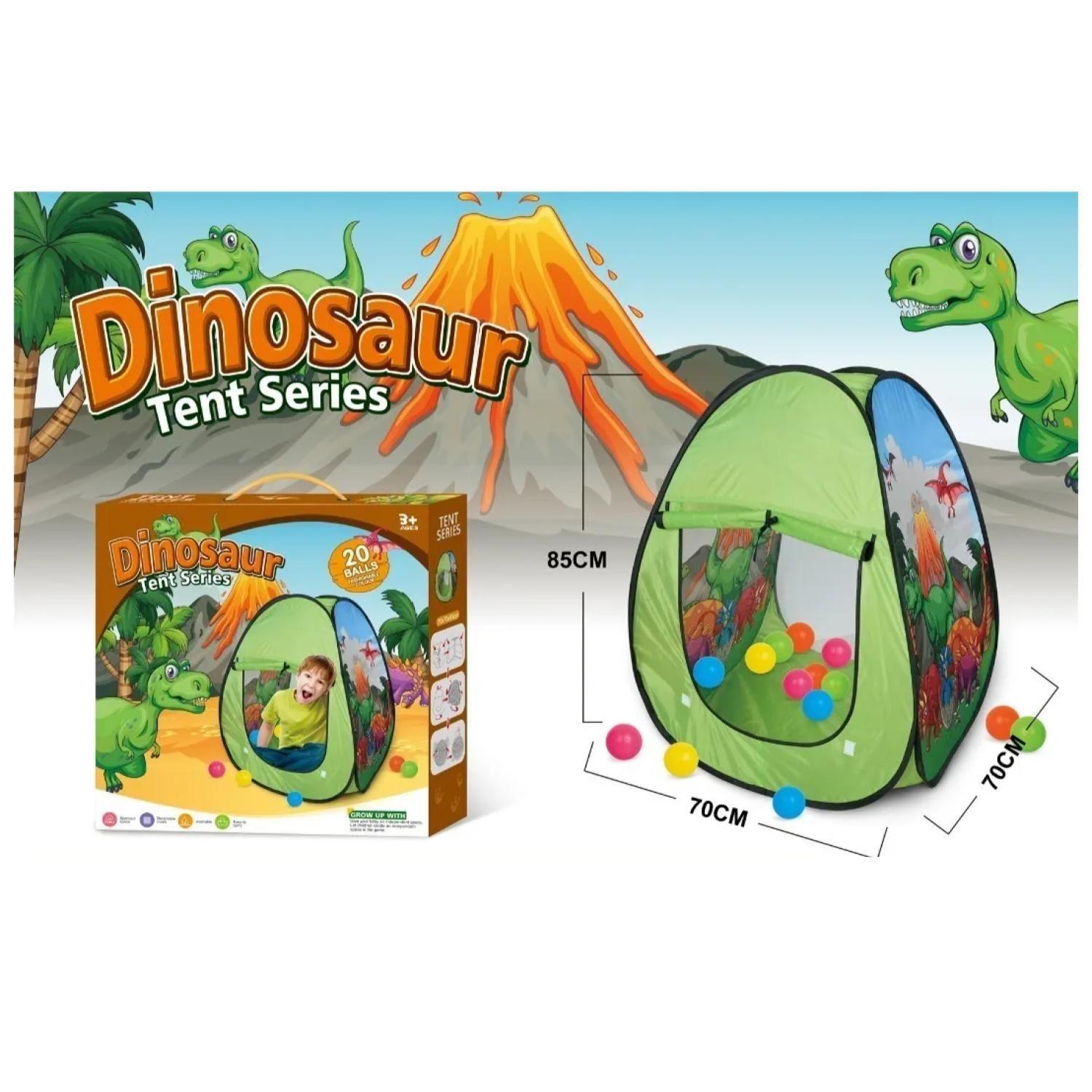 Juguete Carpa Plegable Con Pelotas Infantil Dinosaurios-2
