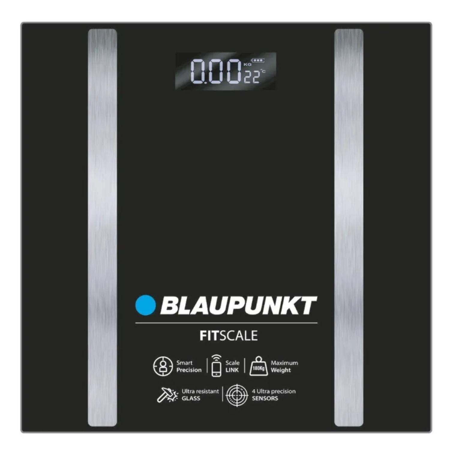 Balanza Peso Digital Fitness 180kg Negro Fit Scale-0