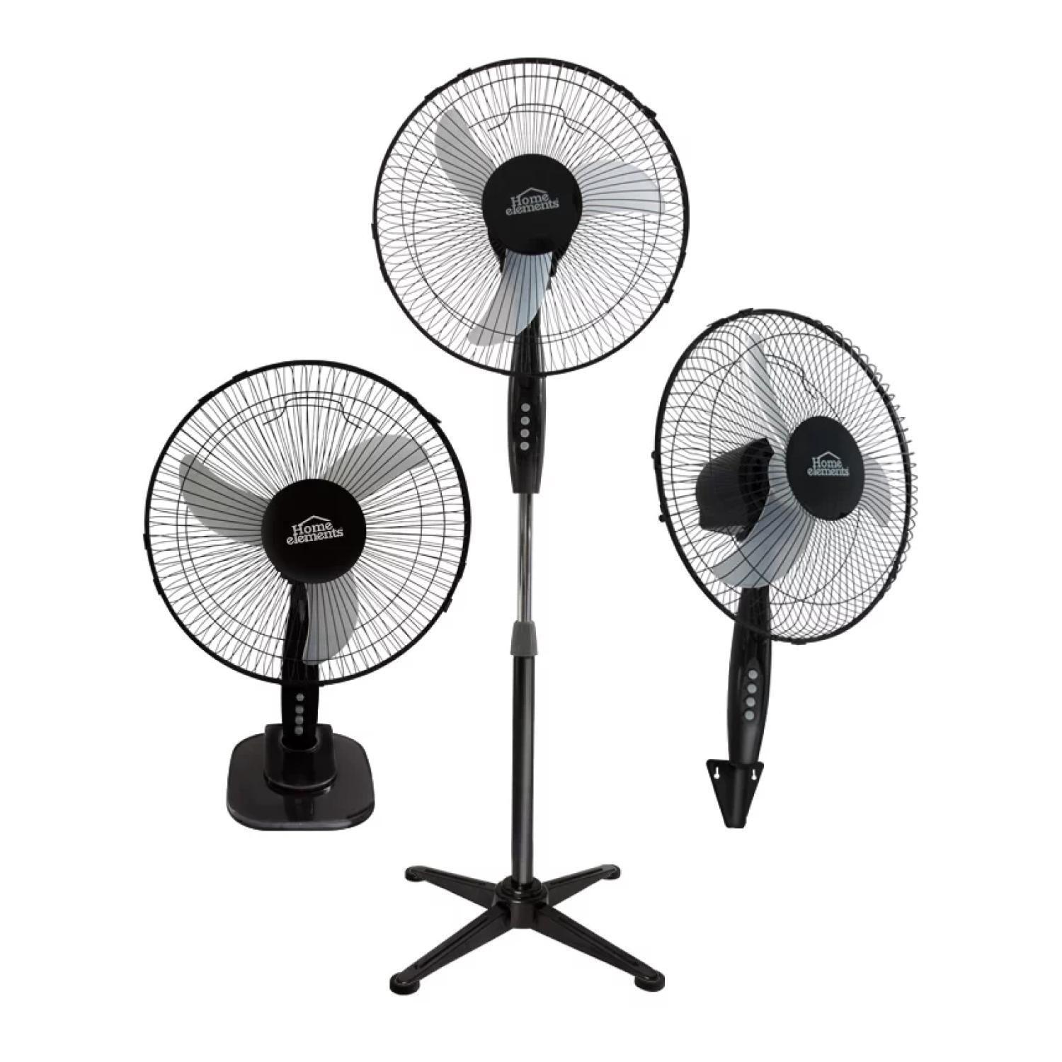 Ventilador 16 Pulgadas 3 En 1 Negro 3 Vel KV-3EN1-2