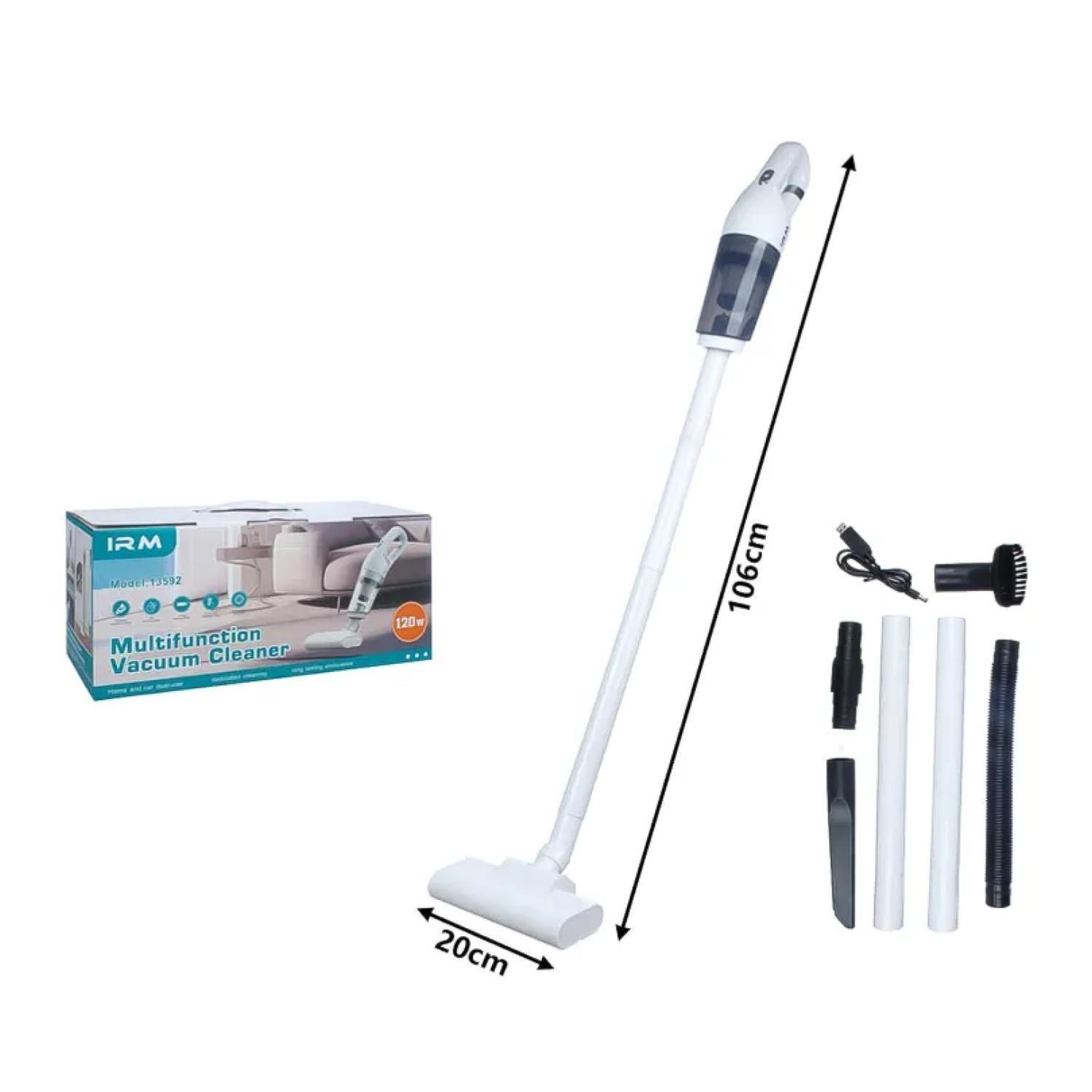 Aspiradora Portatil 2 En 1 Inalambrica Con Accesorios Blanco-3