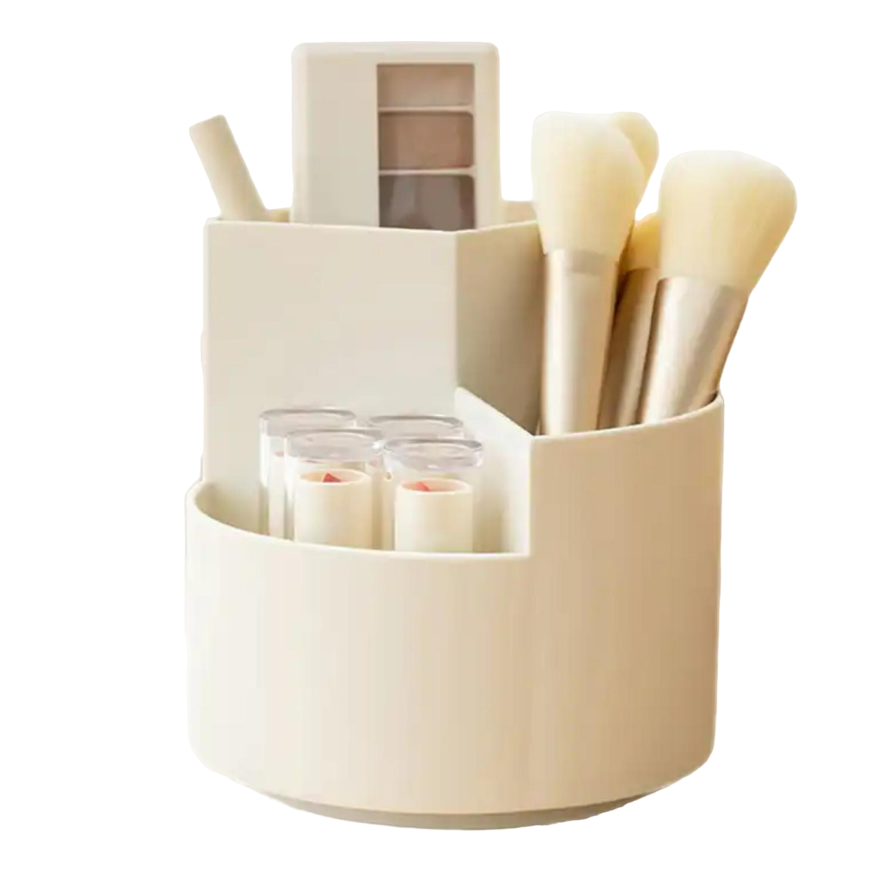 Organizador Cosmetiquero Practico 12x12x11cm Giratorio 360°-0