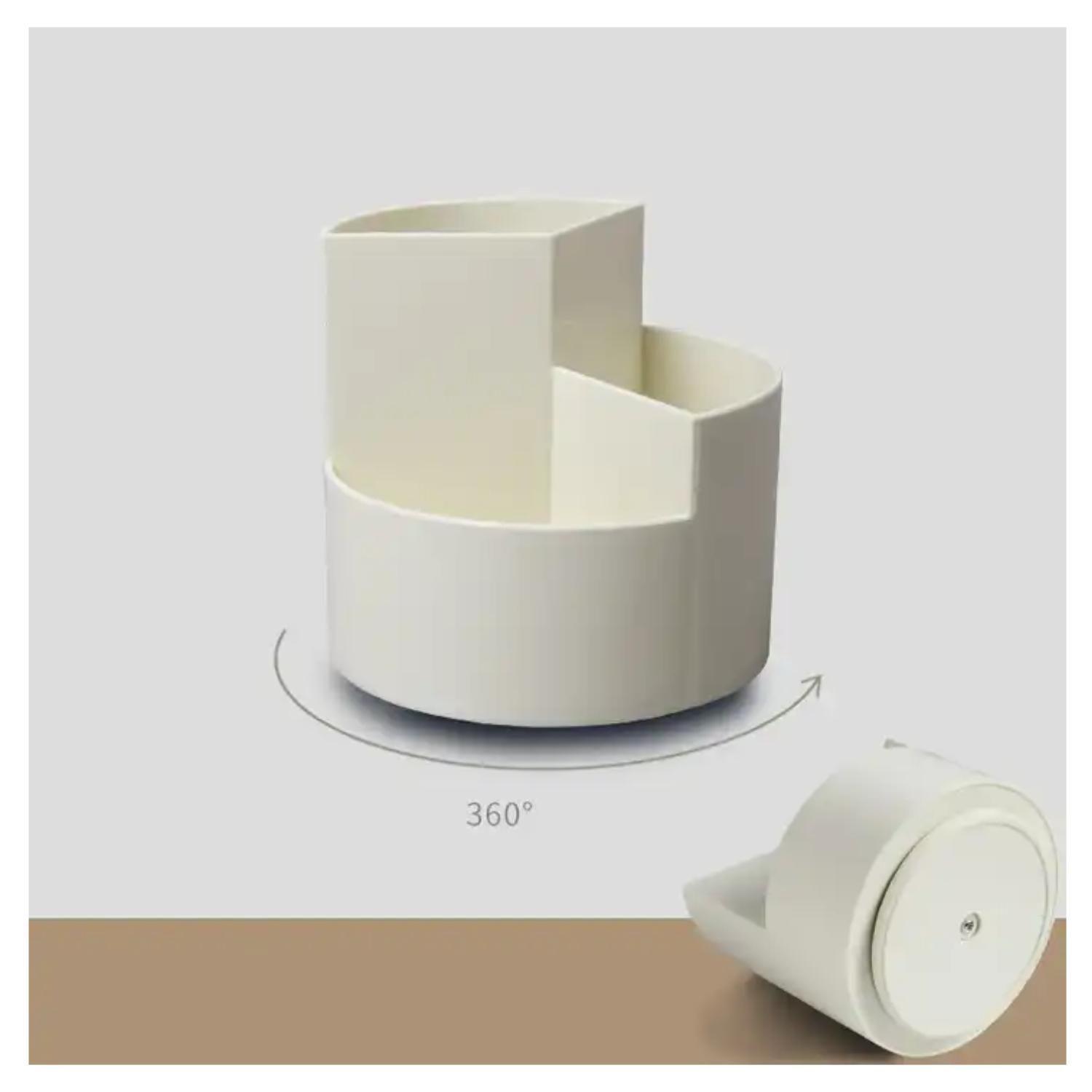 Organizador Cosmetiquero Practico 12x12x11cm Giratorio 360°-1