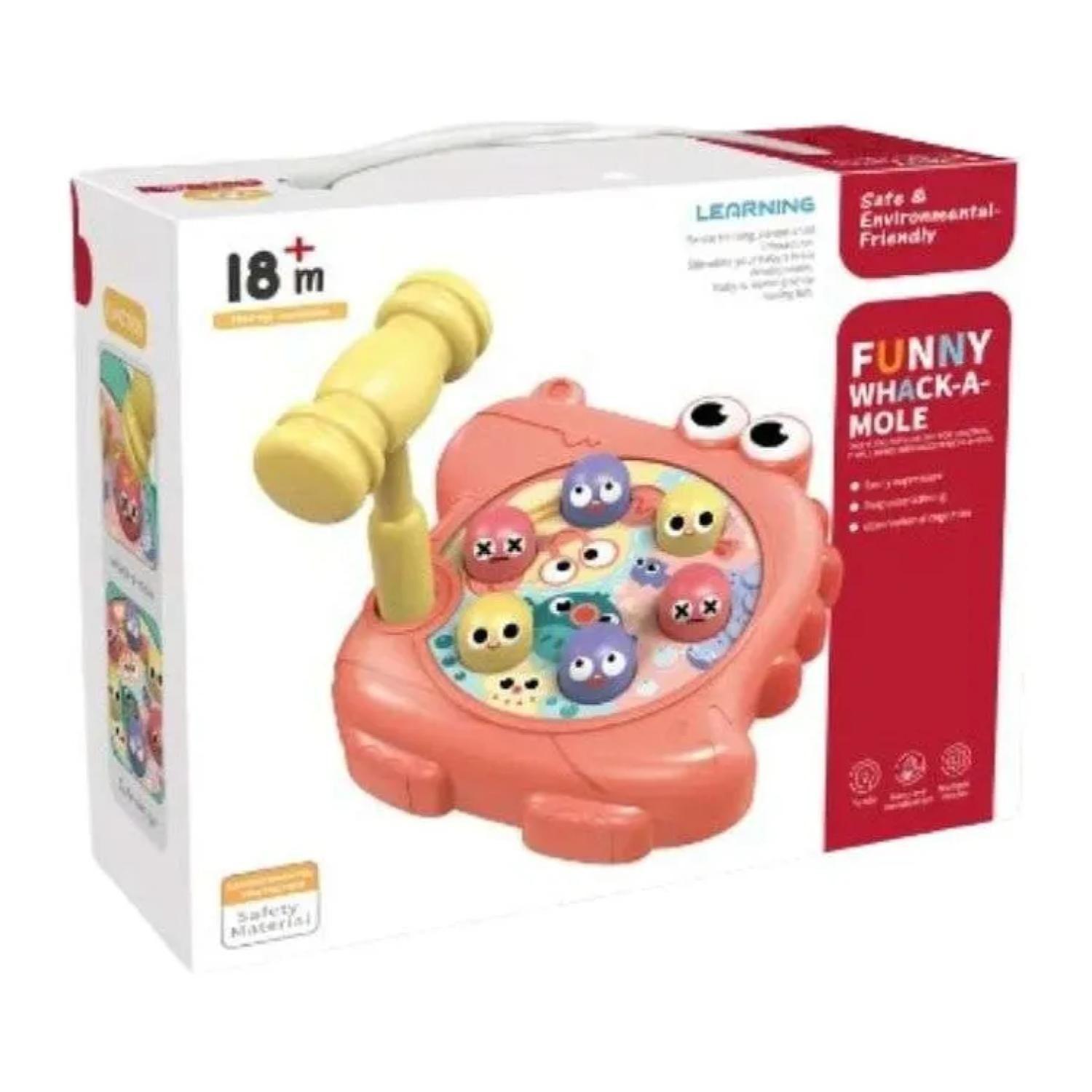 Juguete Didactico Interactivo Martillo Rosado Infantil-3