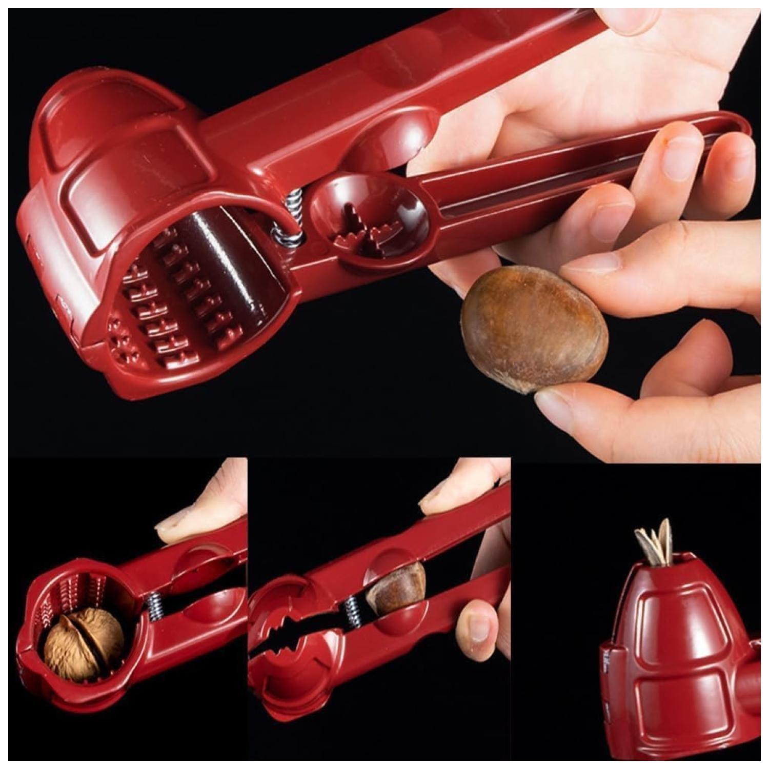 Partidor De Nueces Y Almendras Metalico Manual Rojo-6