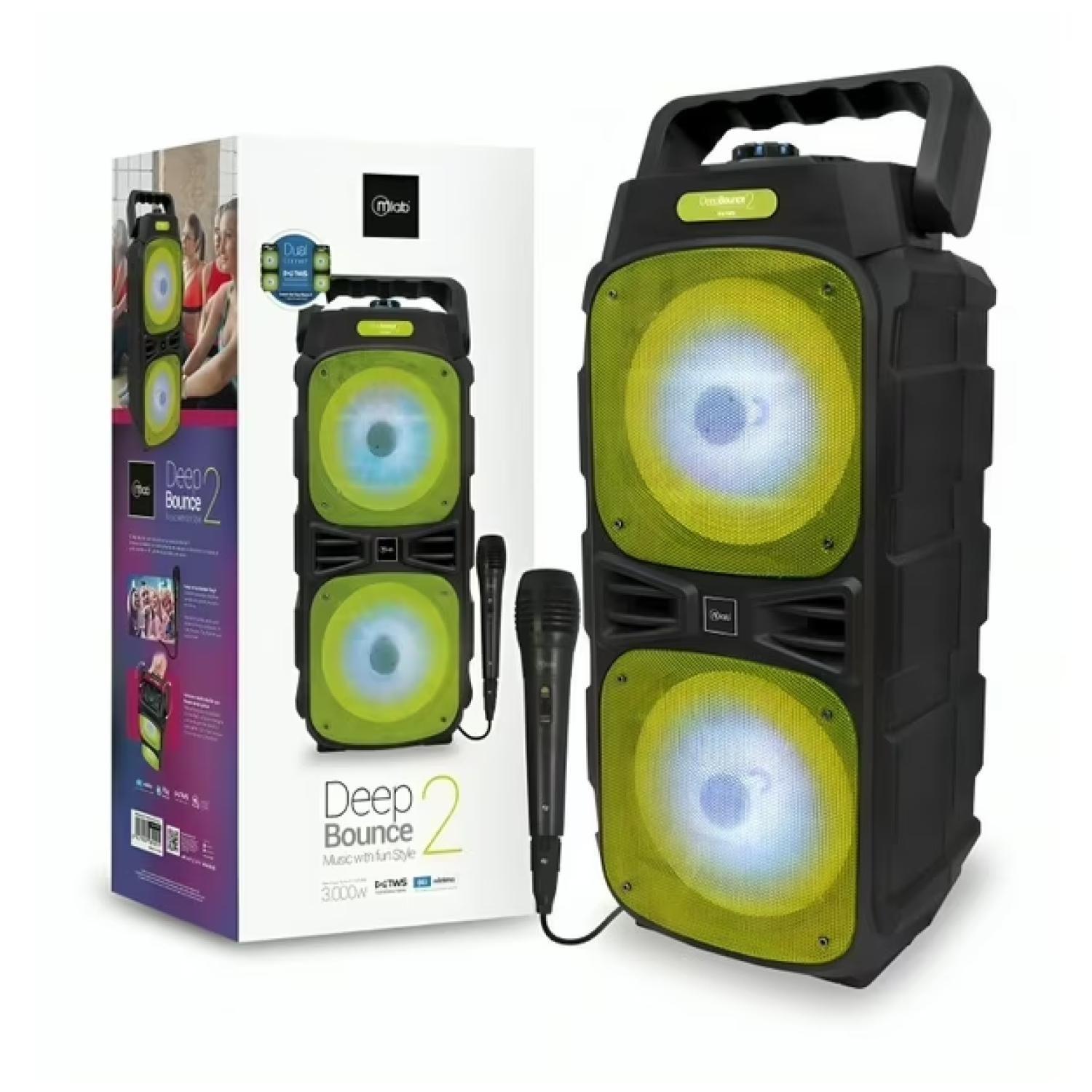 Parlante Bluetooth Karaoke 3000W Deep Bounce 2-2