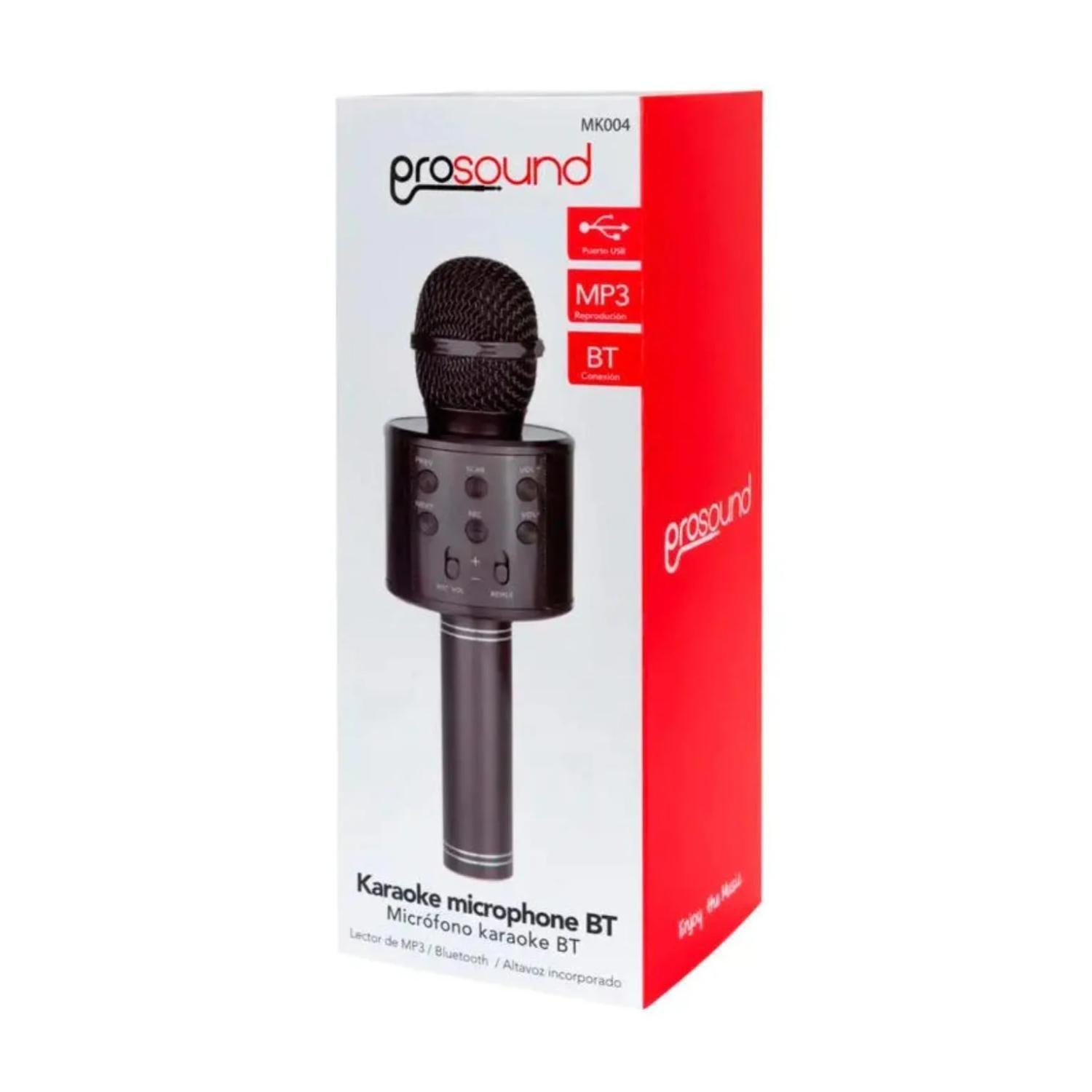 Microfono Karaoke Parlante Bluetooth Negro-2