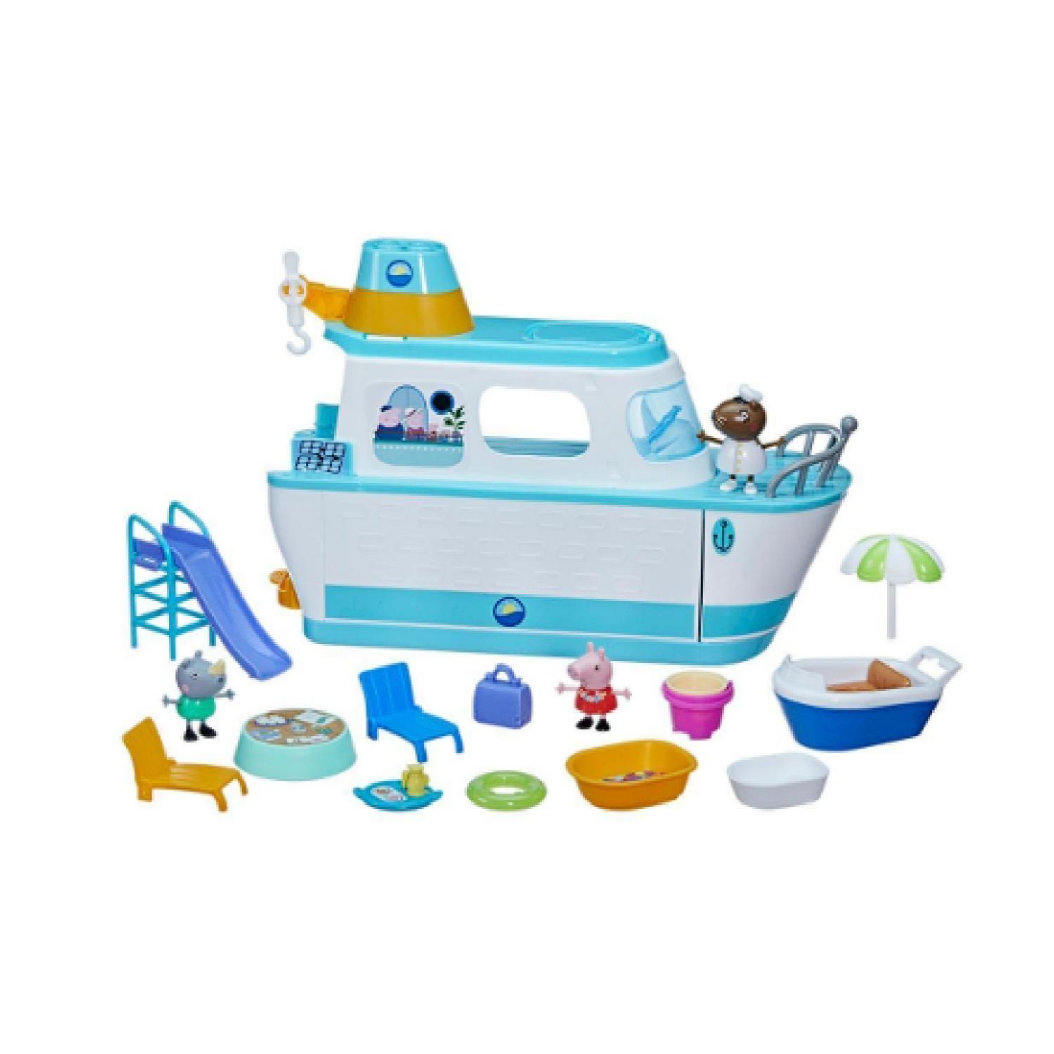 Juguete Crucero De Peppa Pig Con Accesorios Azul Infantil-1