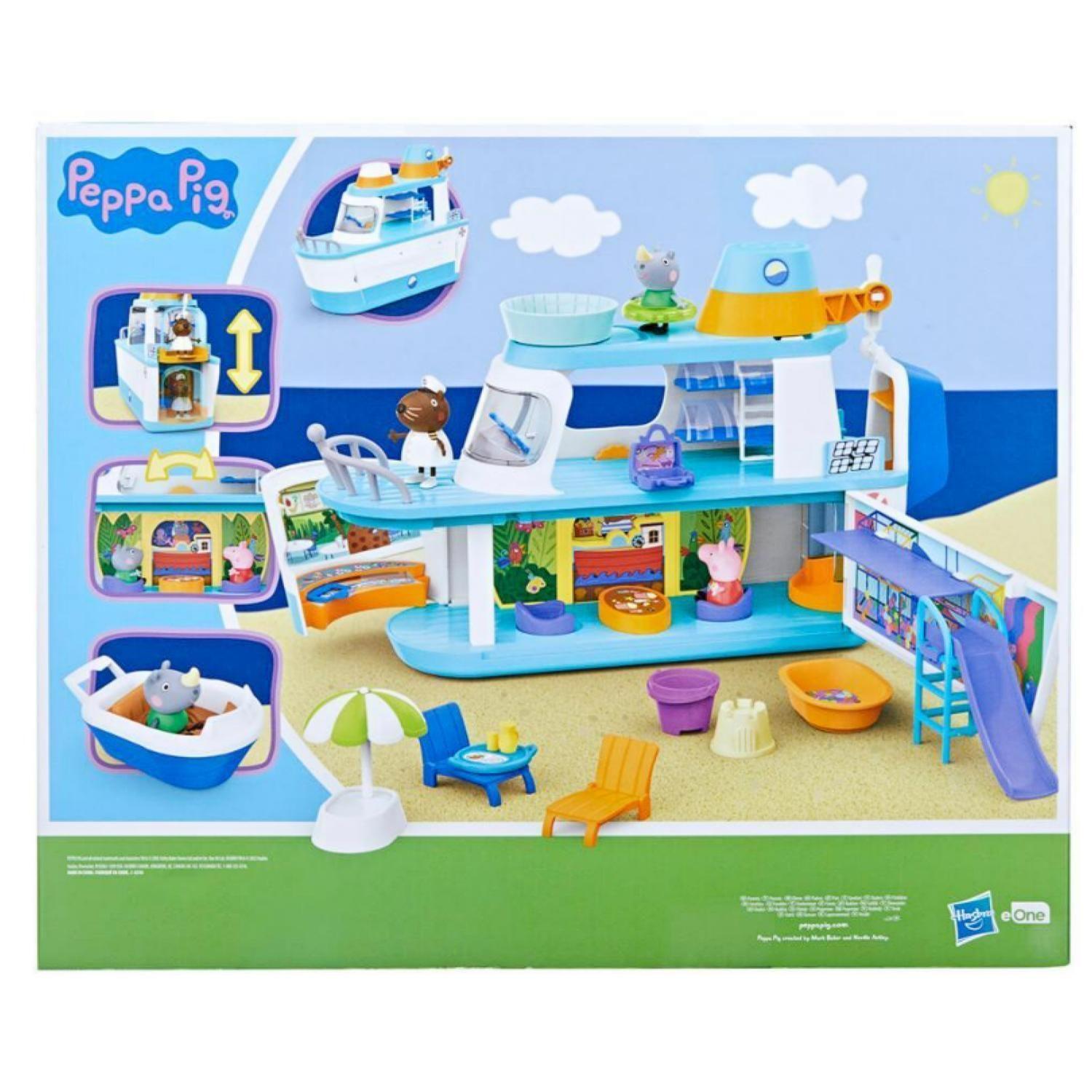 Juguete Crucero De Peppa Pig Con Accesorios Azul Infantil-3