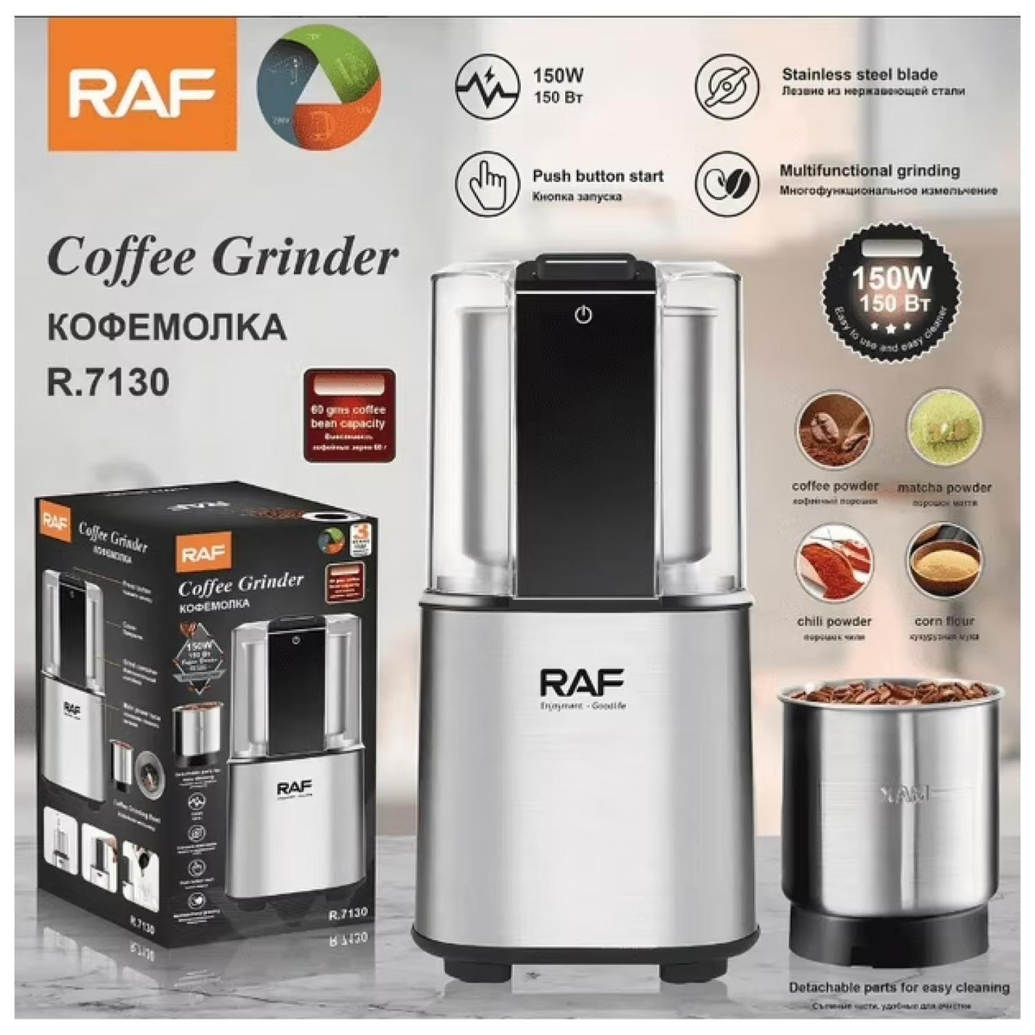 Molinillo Molino De Cafe Portatil 150W Gris R7130 RAF-3