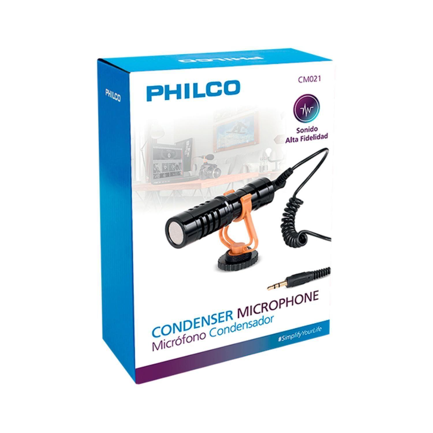Microfono Condensador Soporte Anti-Pop Jack 3.5 CM021 Philco-2
