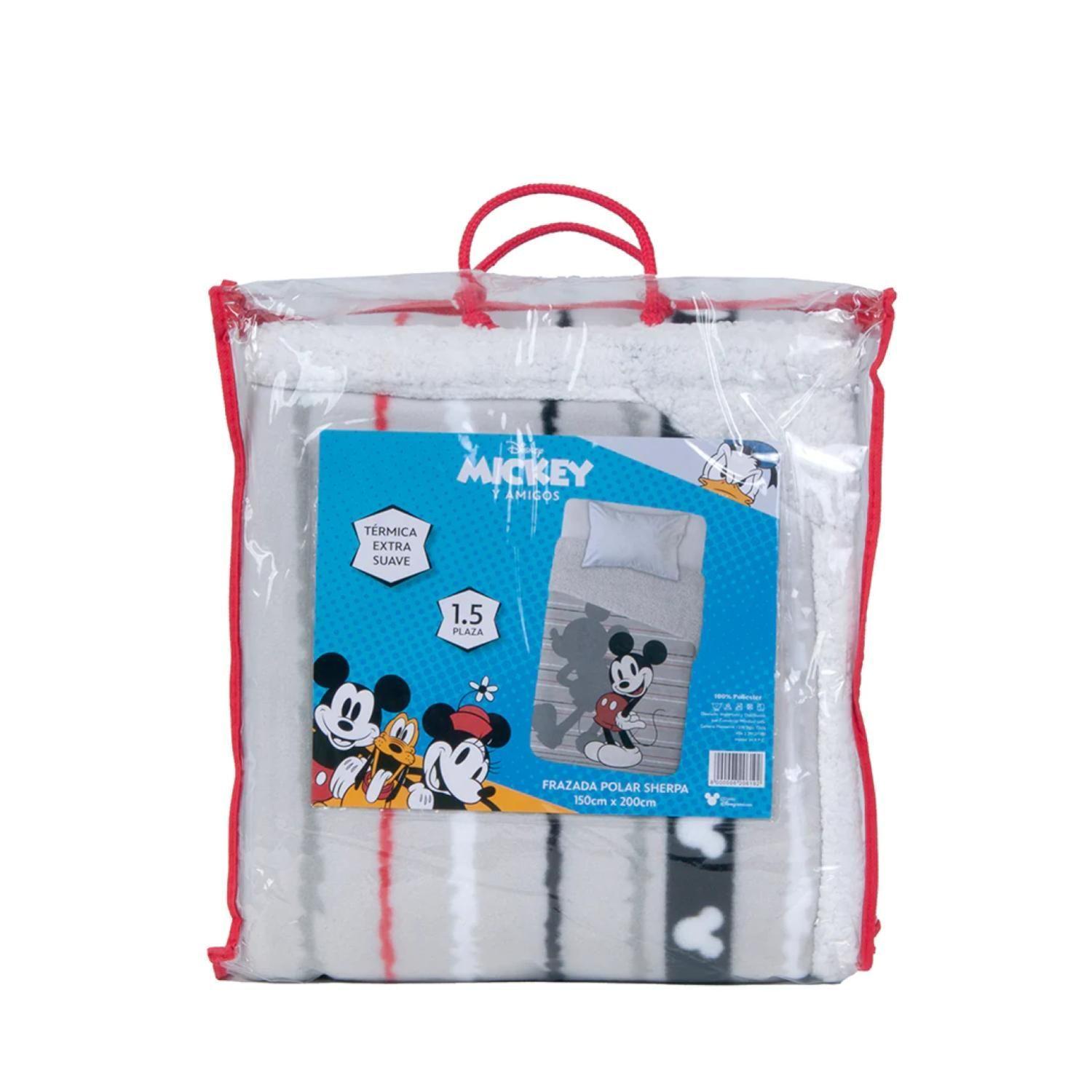 Frazada De Polar 150x200cm Infantil Mickey Mouse Mashini-0