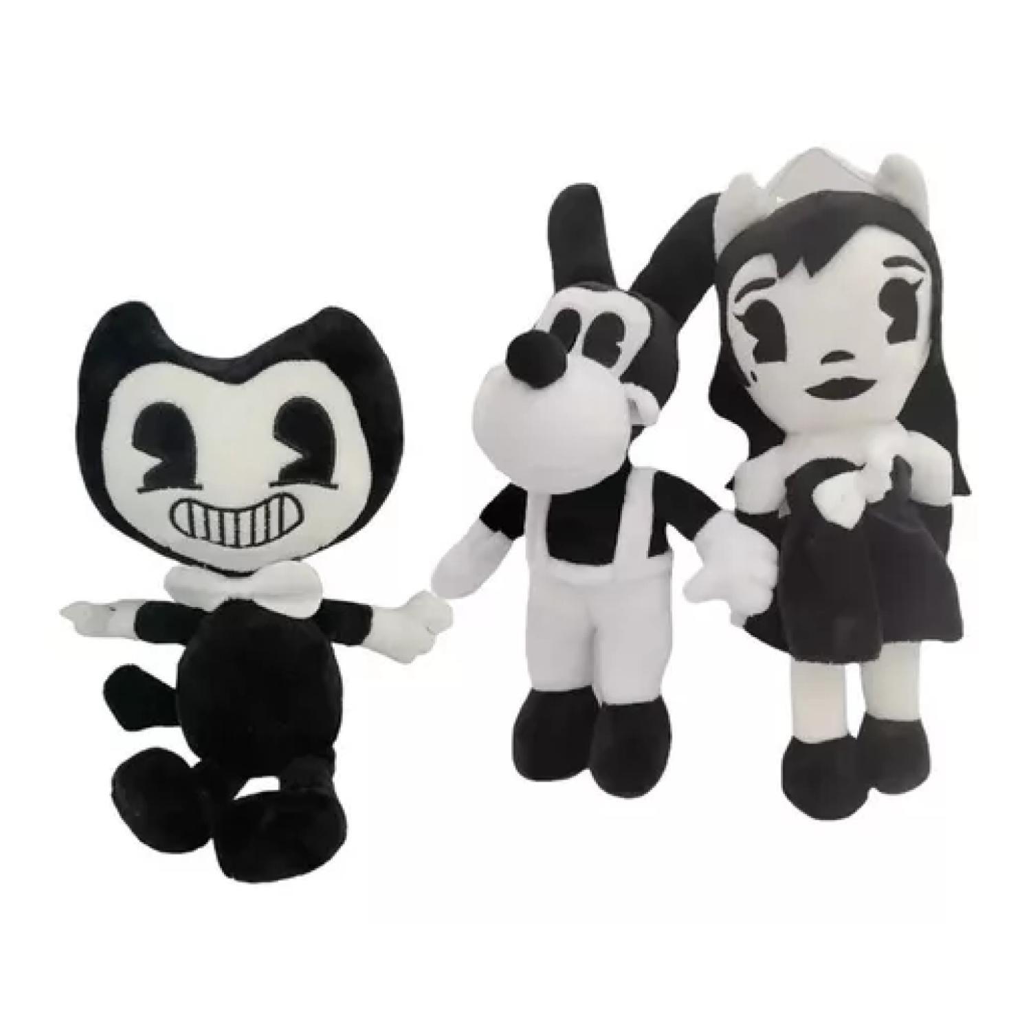 Pack 3 Juguete Peluches Bendy Alice Borys 30cm Infantil-1