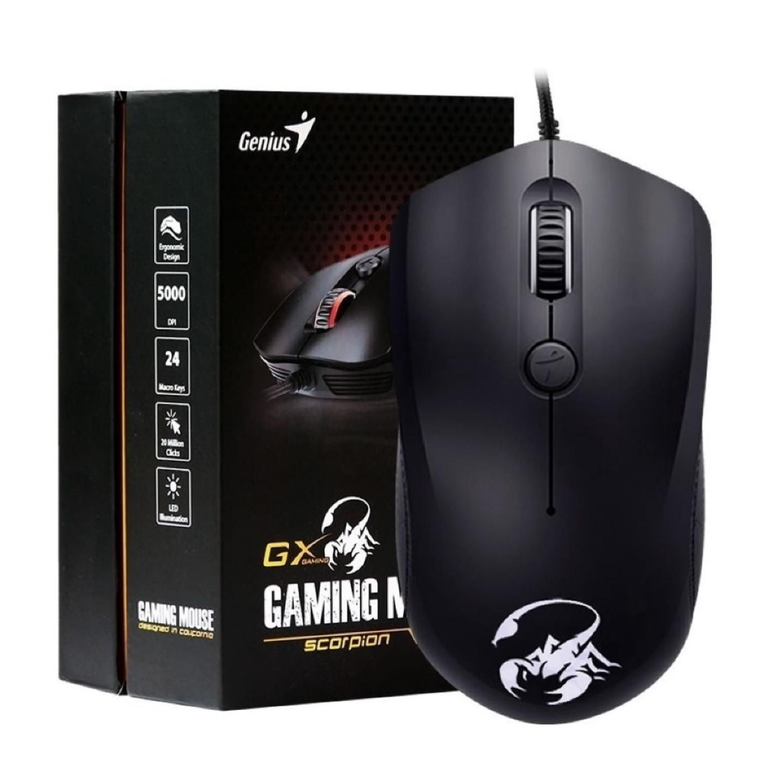 Mouse Gamer Alambrico 6B 4000DPI Scorpion M6-400 Genius-2
