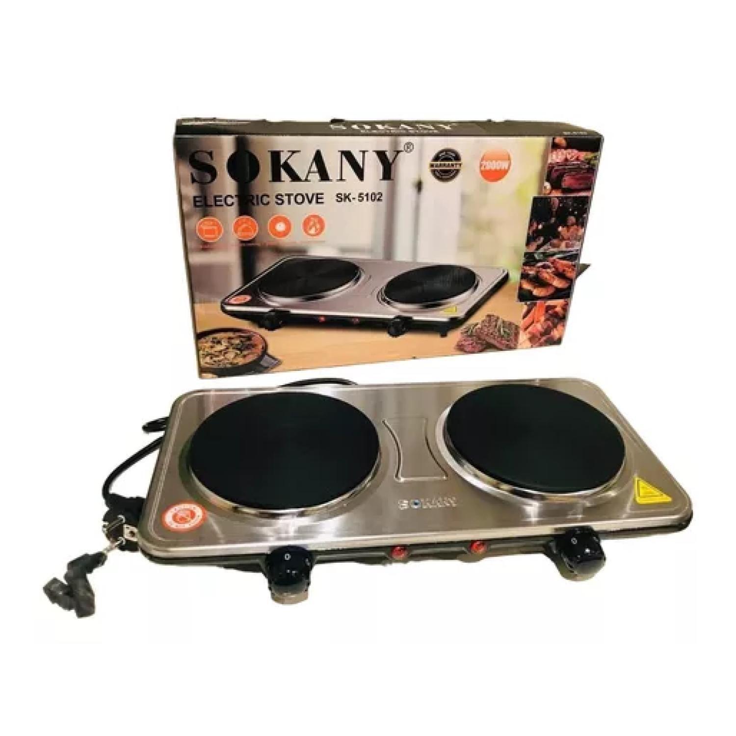 Cocina Electrica Encimera 2 Platos 2000W SK-5102 Sokany-3