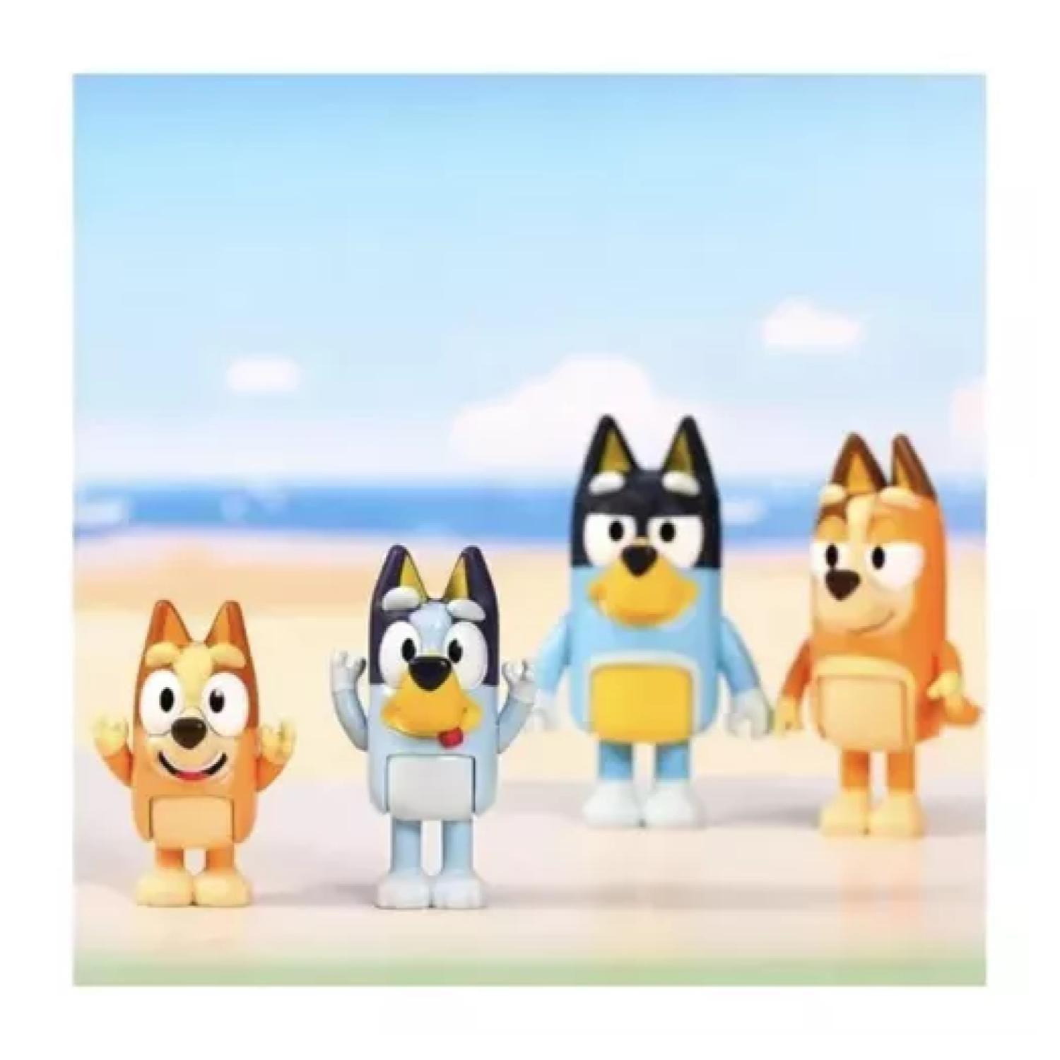 Pack 4 Juguete Figuras Coleccionables Bluey & Family-2