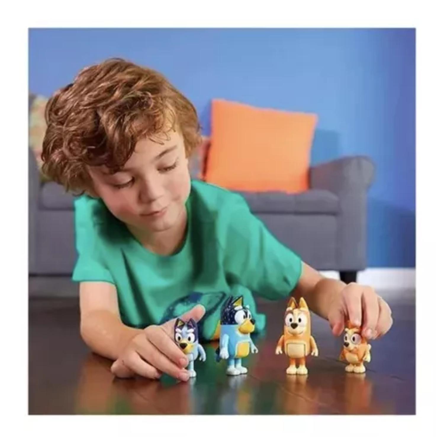 Pack 4 Juguete Figuras Coleccionables Bluey & Family-3
