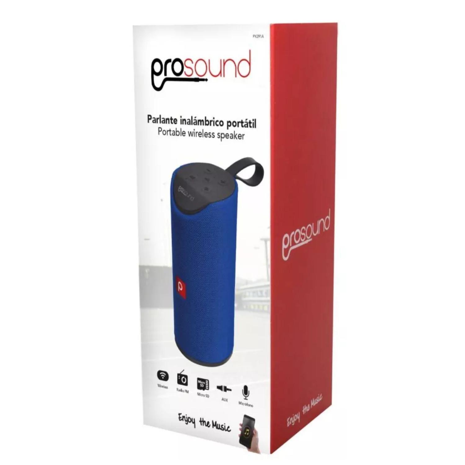 Parlante Bluetooth TWS AUX USB Azul P391-1